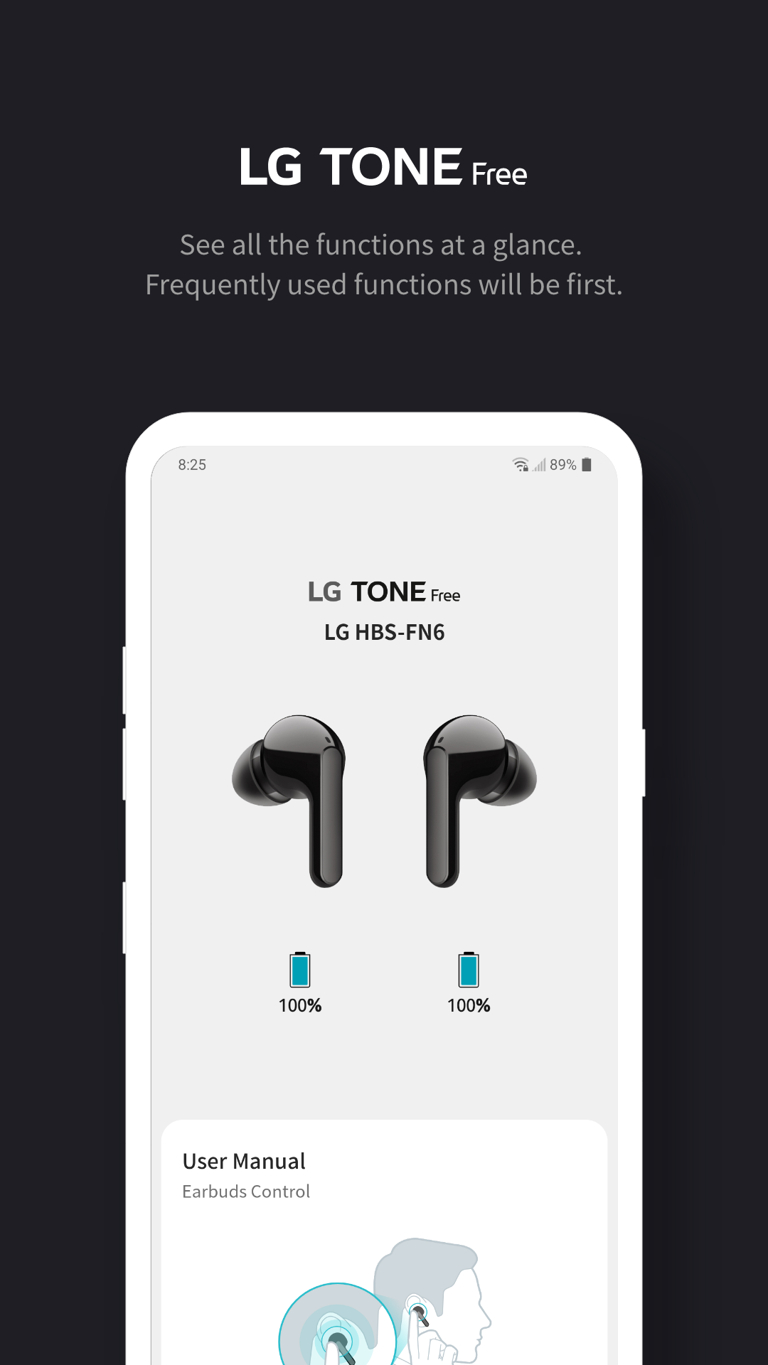 اسکرین شات 1 برنامه LG TONE Free