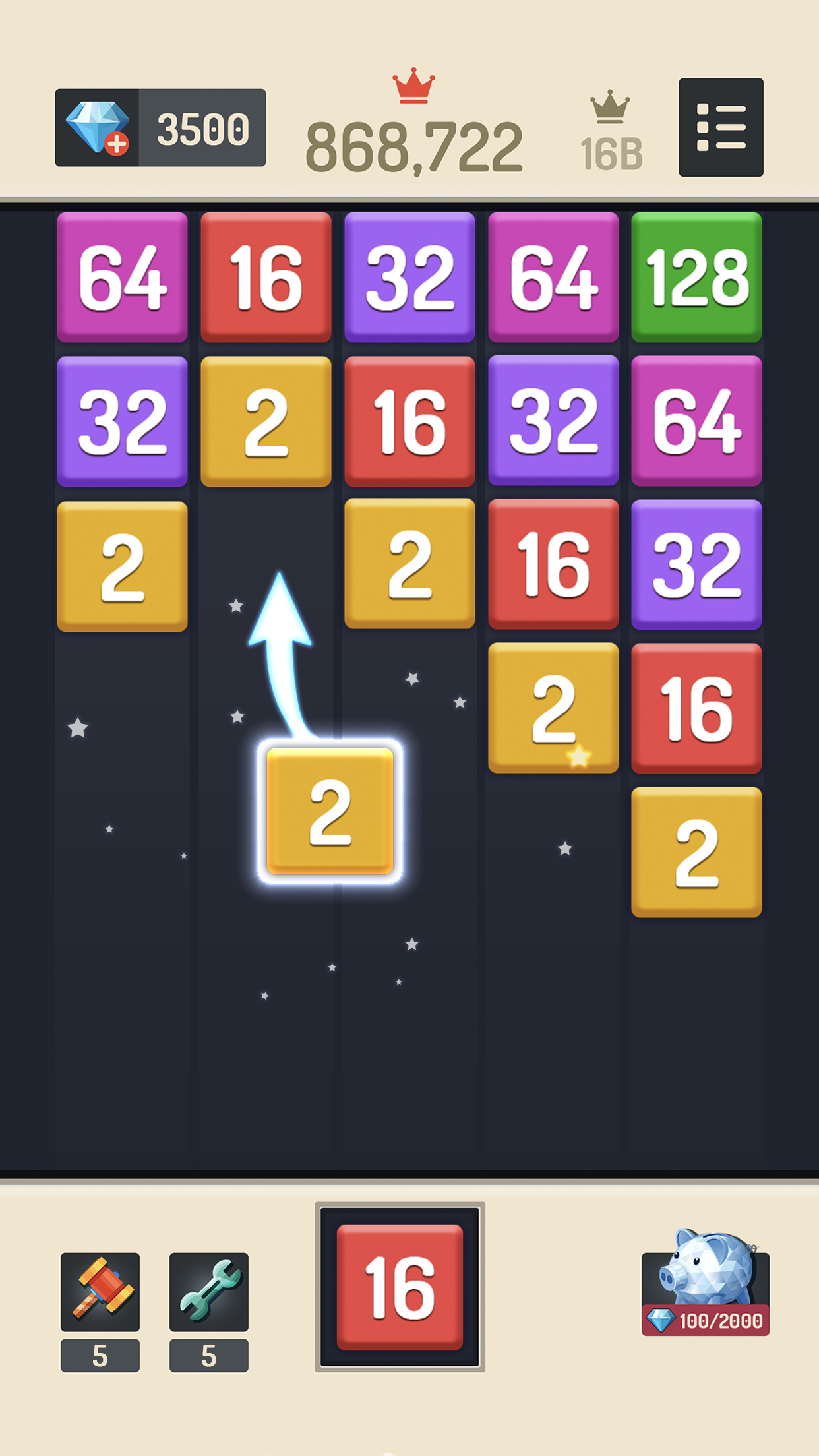 اسکرین شات 1 بازی Merge Block - 2048 Puzzle