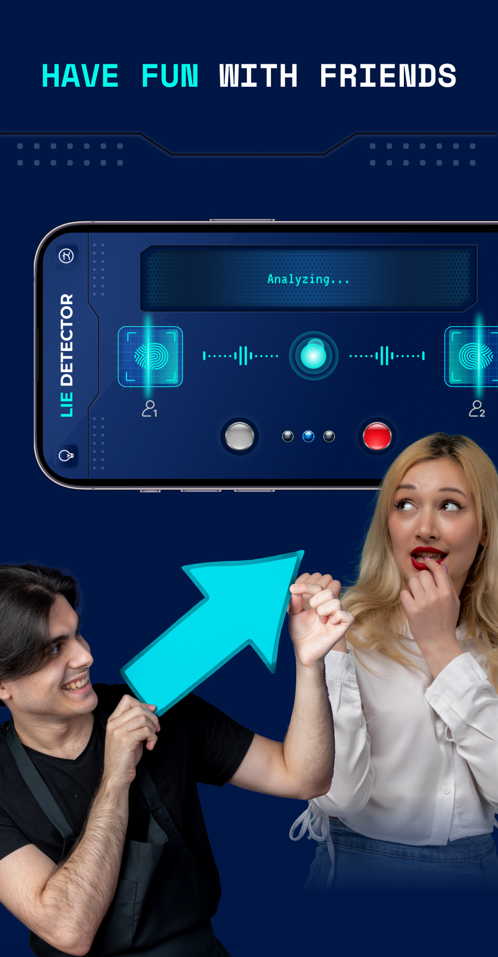 اسکرین شات 4 برنامه Lie Detector Test for Prank