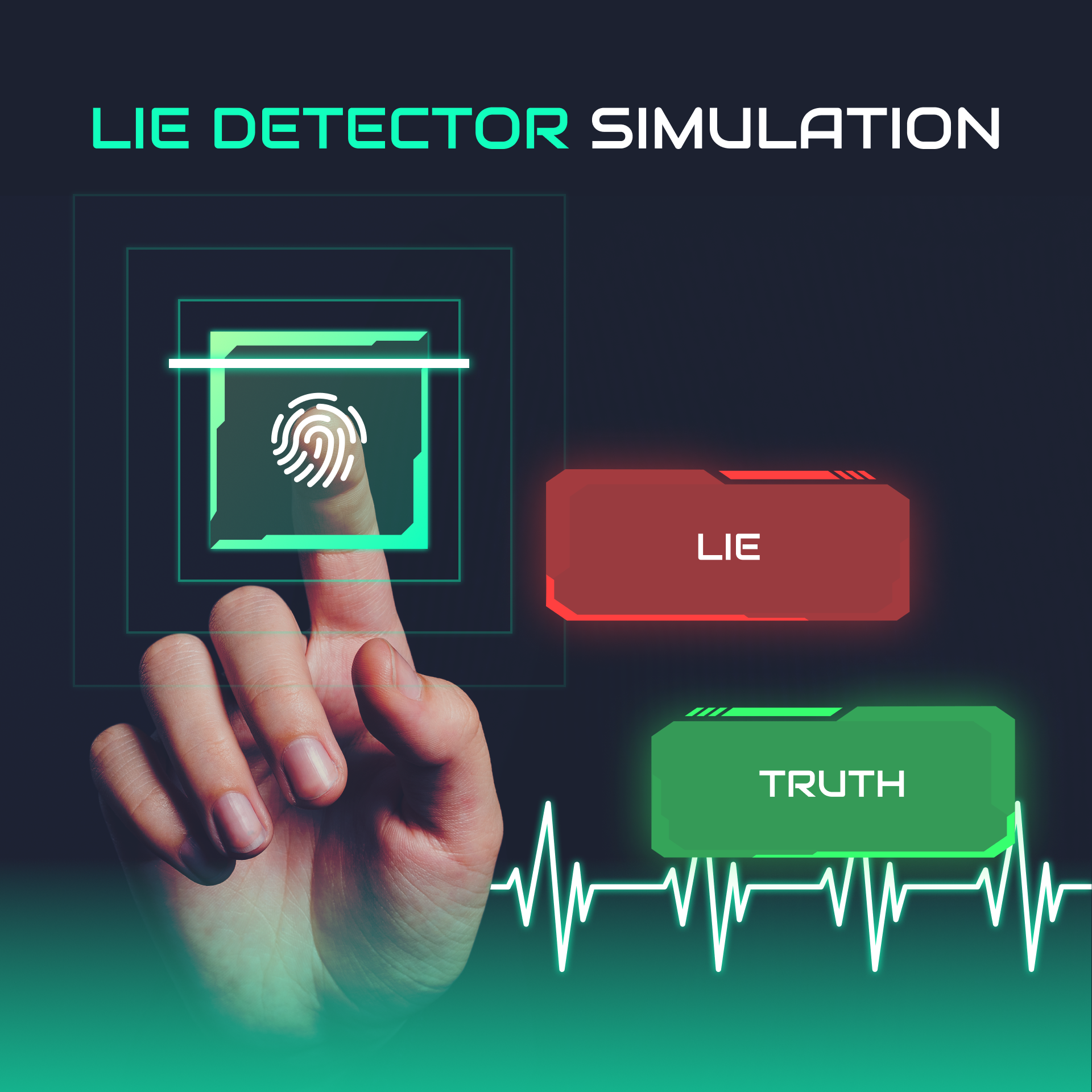 اسکرین شات 1 برنامه Prank Lie Detector Test
