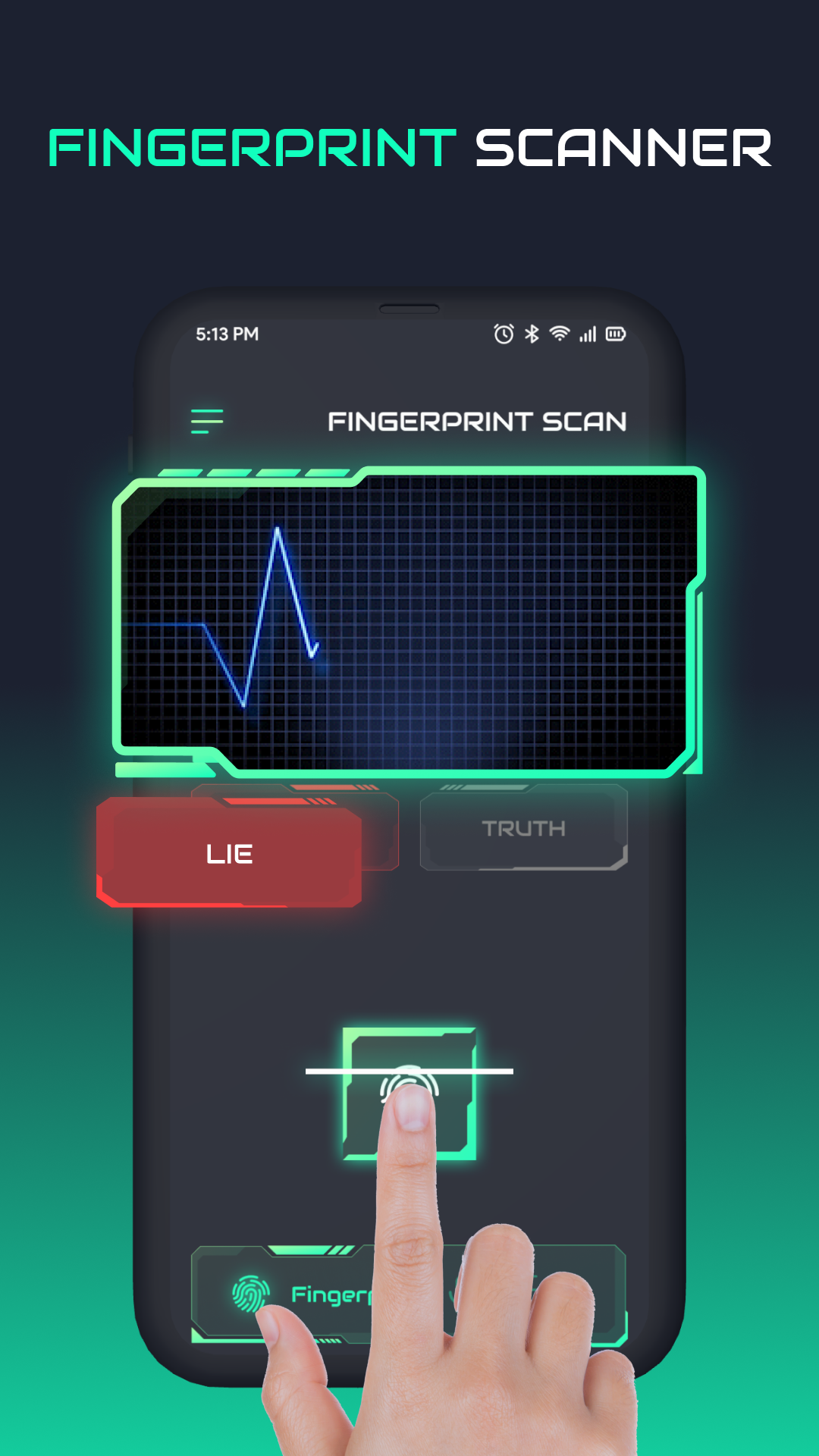 اسکرین شات 2 برنامه Prank Lie Detector Test