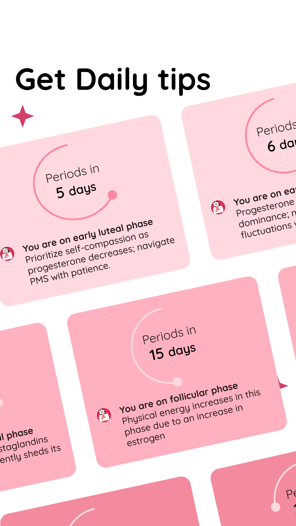 اسکرین شات 5 برنامه Life: Period Tracker Calendar