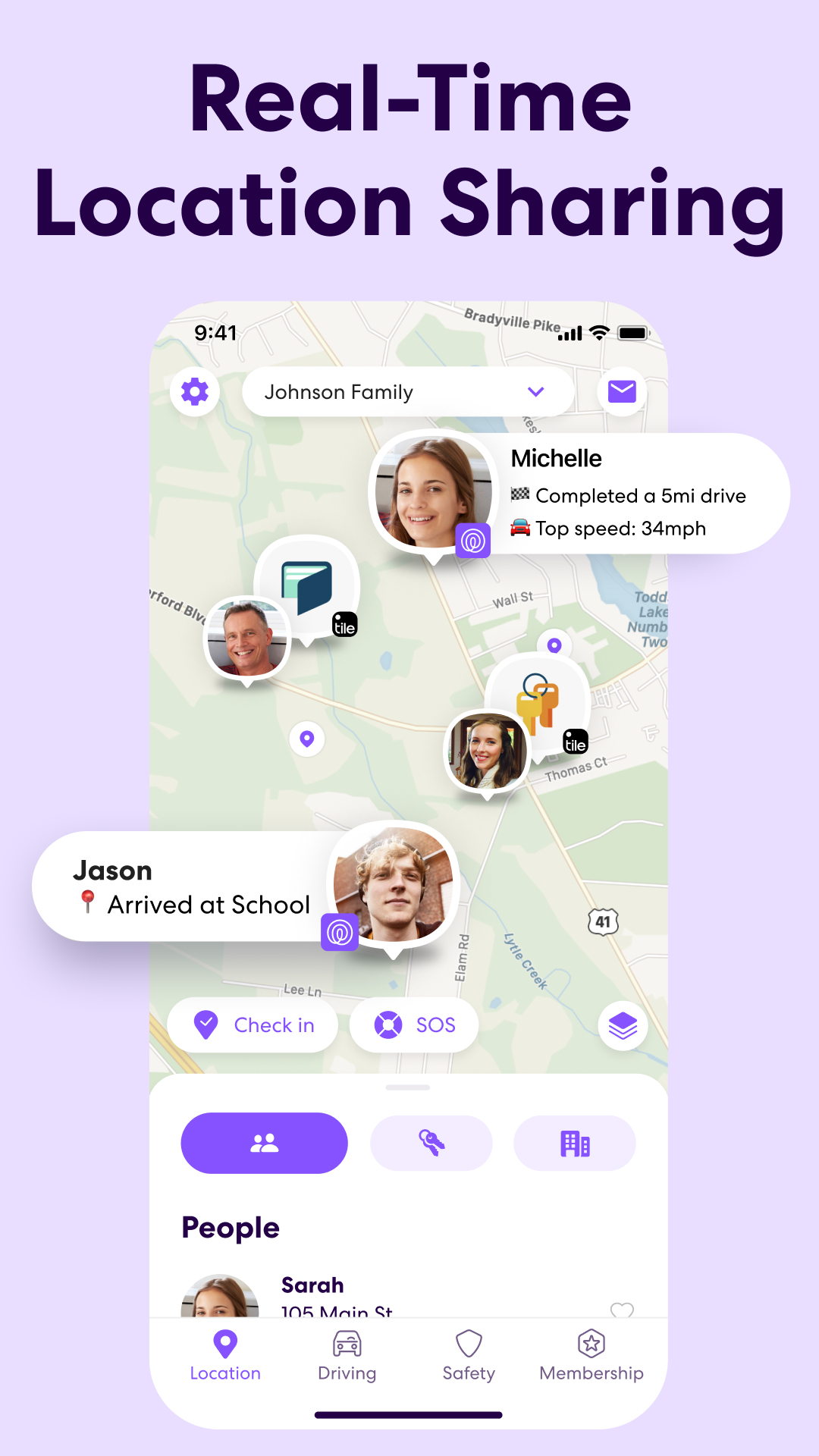 اسکرین شات 1 برنامه Life360: Stay Connected & Safe