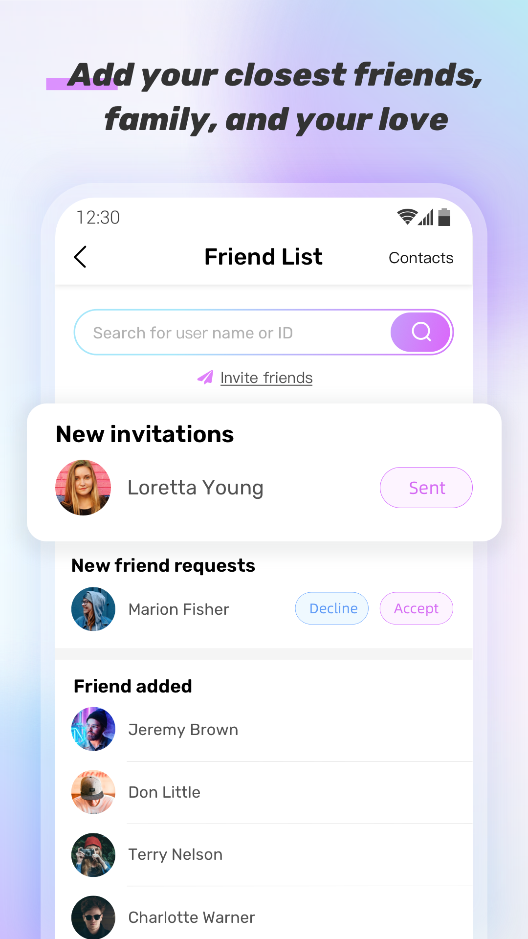 اسکرین شات 3 برنامه LifeSnap Widget: Pics, Friends