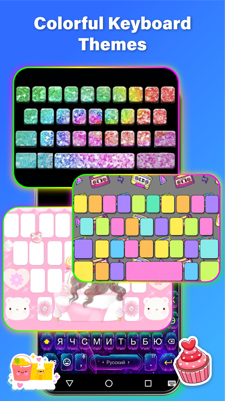 اسکرین شات 3 برنامه Fonts Keyboard: Themes & Emoji