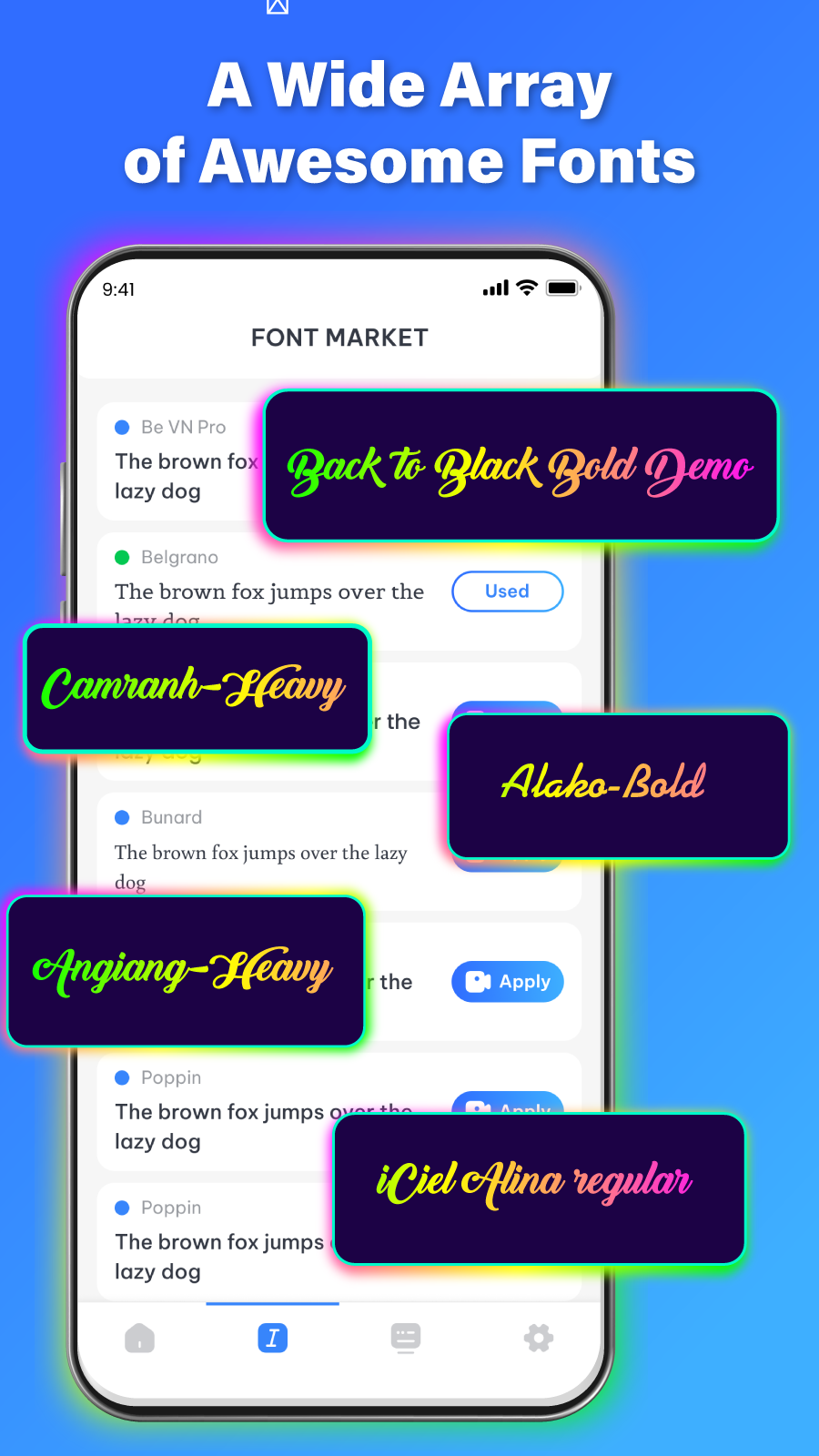 اسکرین شات 4 برنامه Fonts Keyboard: Themes & Emoji