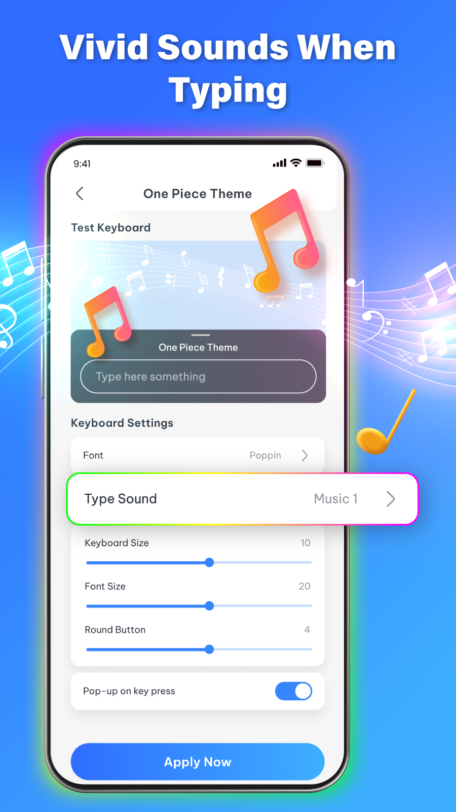 اسکرین شات 5 برنامه Fonts Keyboard: Themes & Emoji