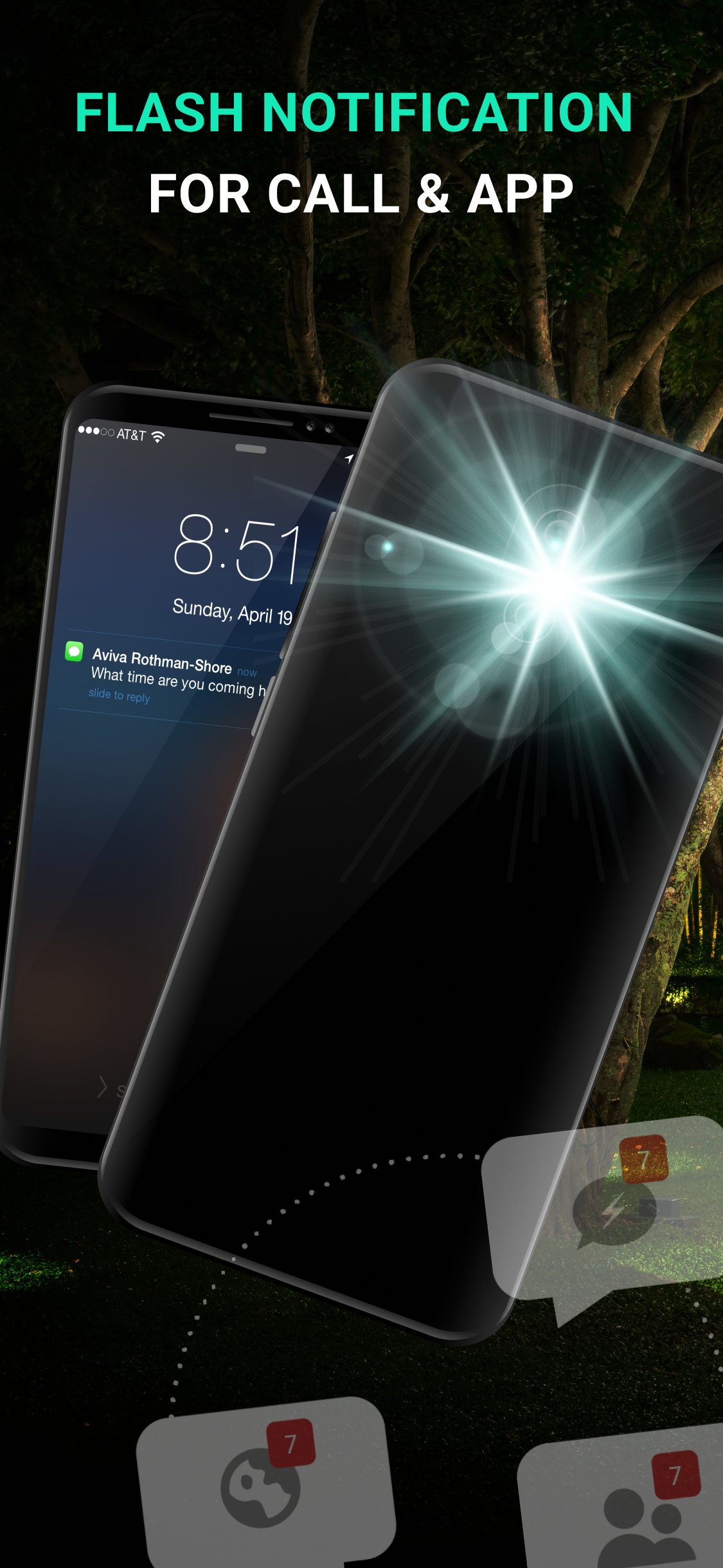 اسکرین شات 1 برنامه Flashlight Led Notifications