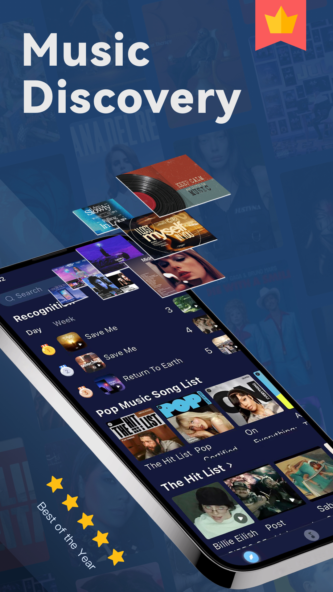 اسکرین شات 2 برنامه Music Recognition - Find Songs