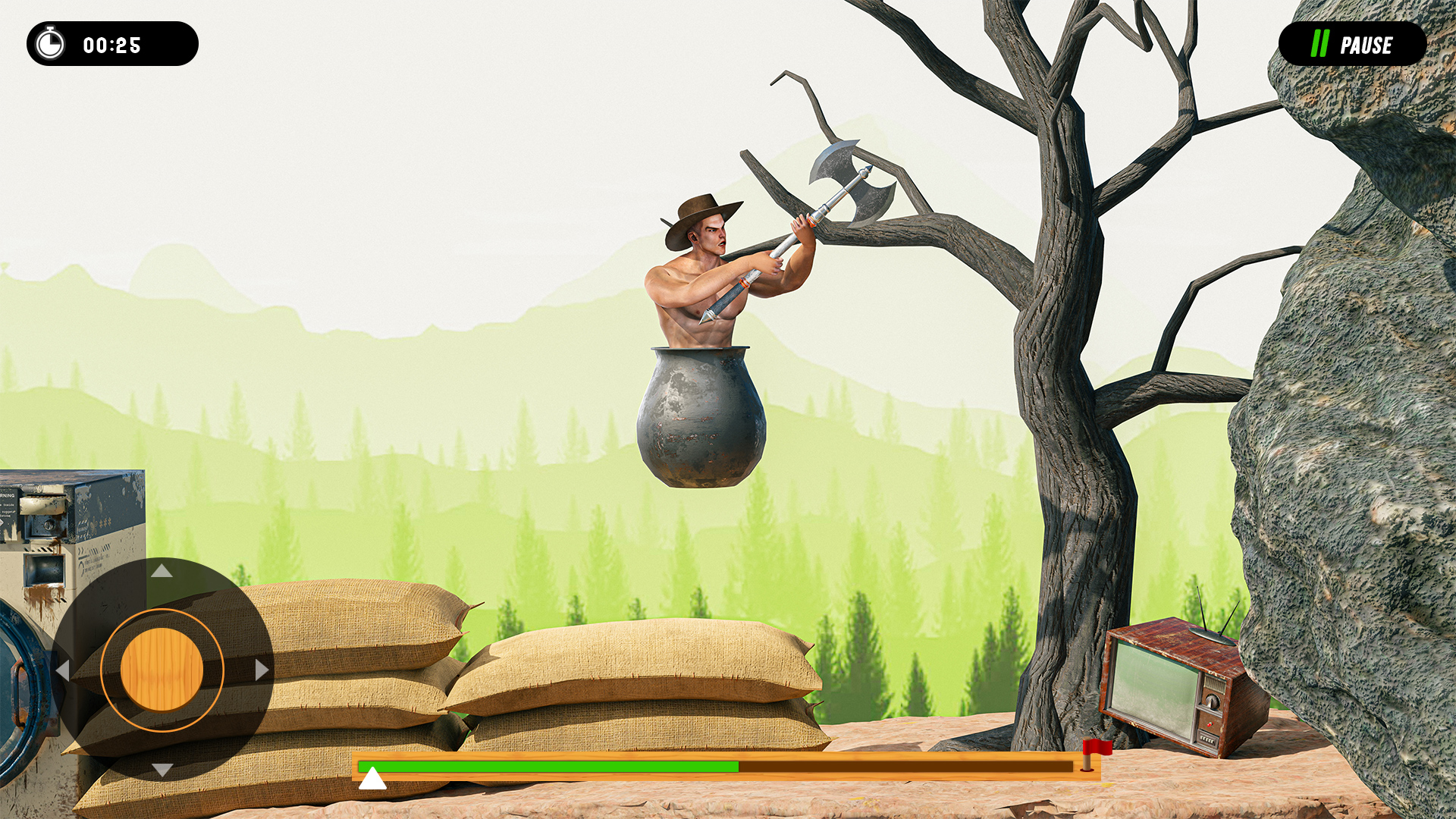 اسکرین شات 2 بازی Hammer Climber Man: Pot Man 3D