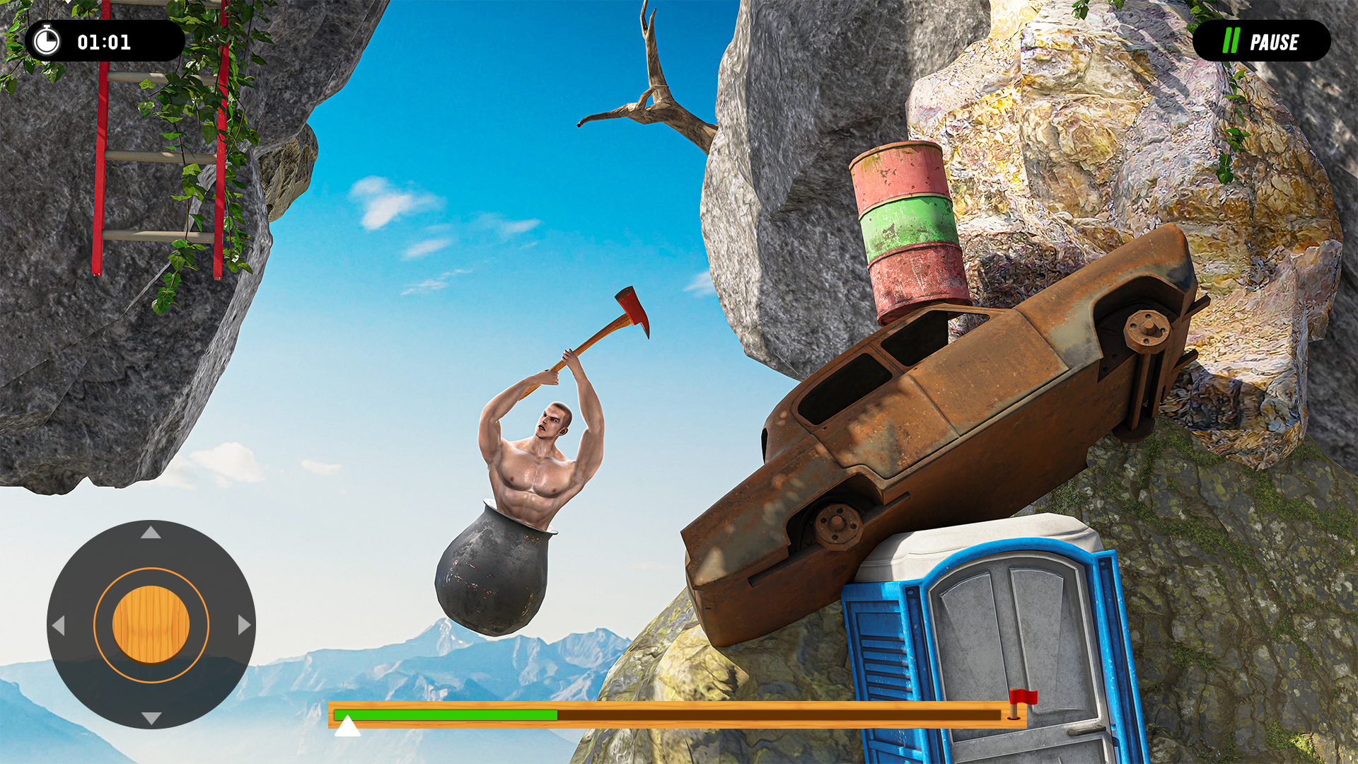 اسکرین شات 3 بازی Hammer Climber Man: Pot Man 3D