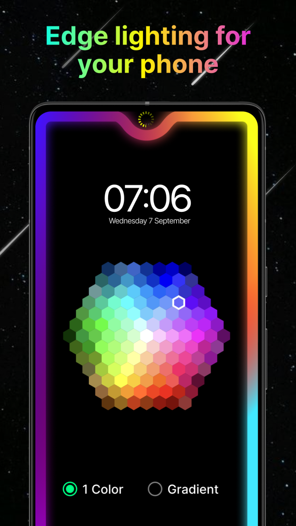 اسکرین شات 2 برنامه Edge Lighting - Border Colors