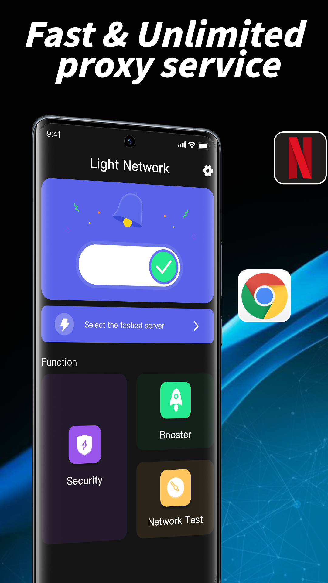 اسکرین شات 1 برنامه Light Net- proxy Tool