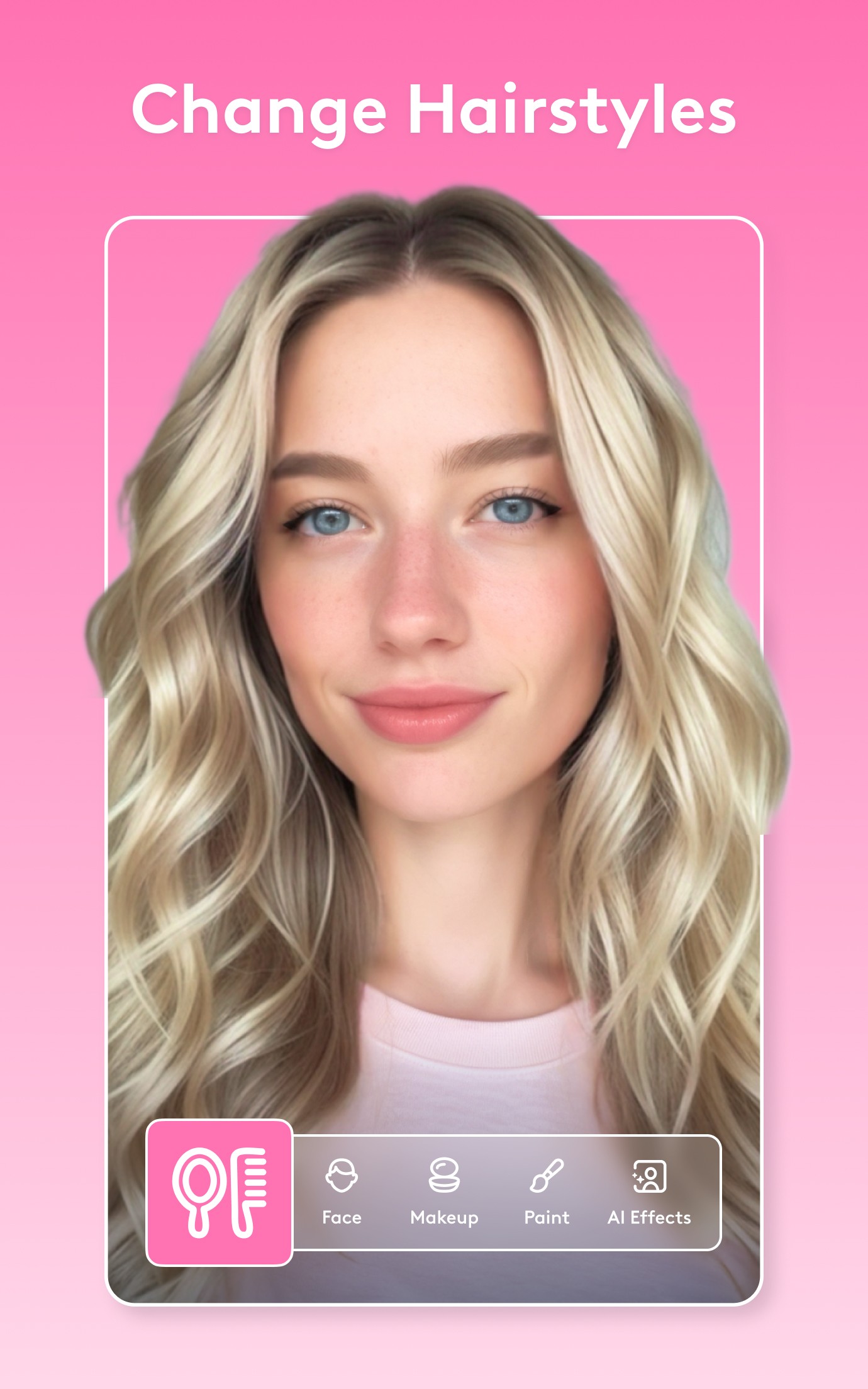 اسکرین شات 1 برنامه Facetune: Hair, Photo Editor