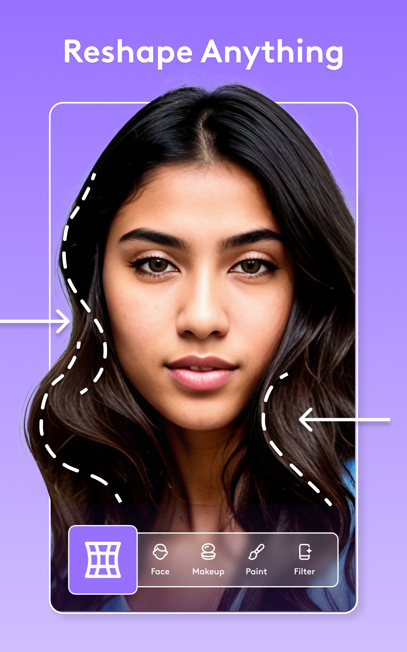 اسکرین شات 4 برنامه Facetune: Hair, Photo Editor