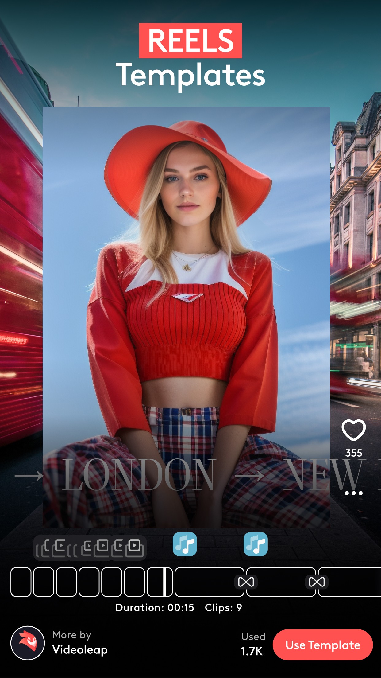 اسکرین شات 3 برنامه Videoleap App: AI Video Maker