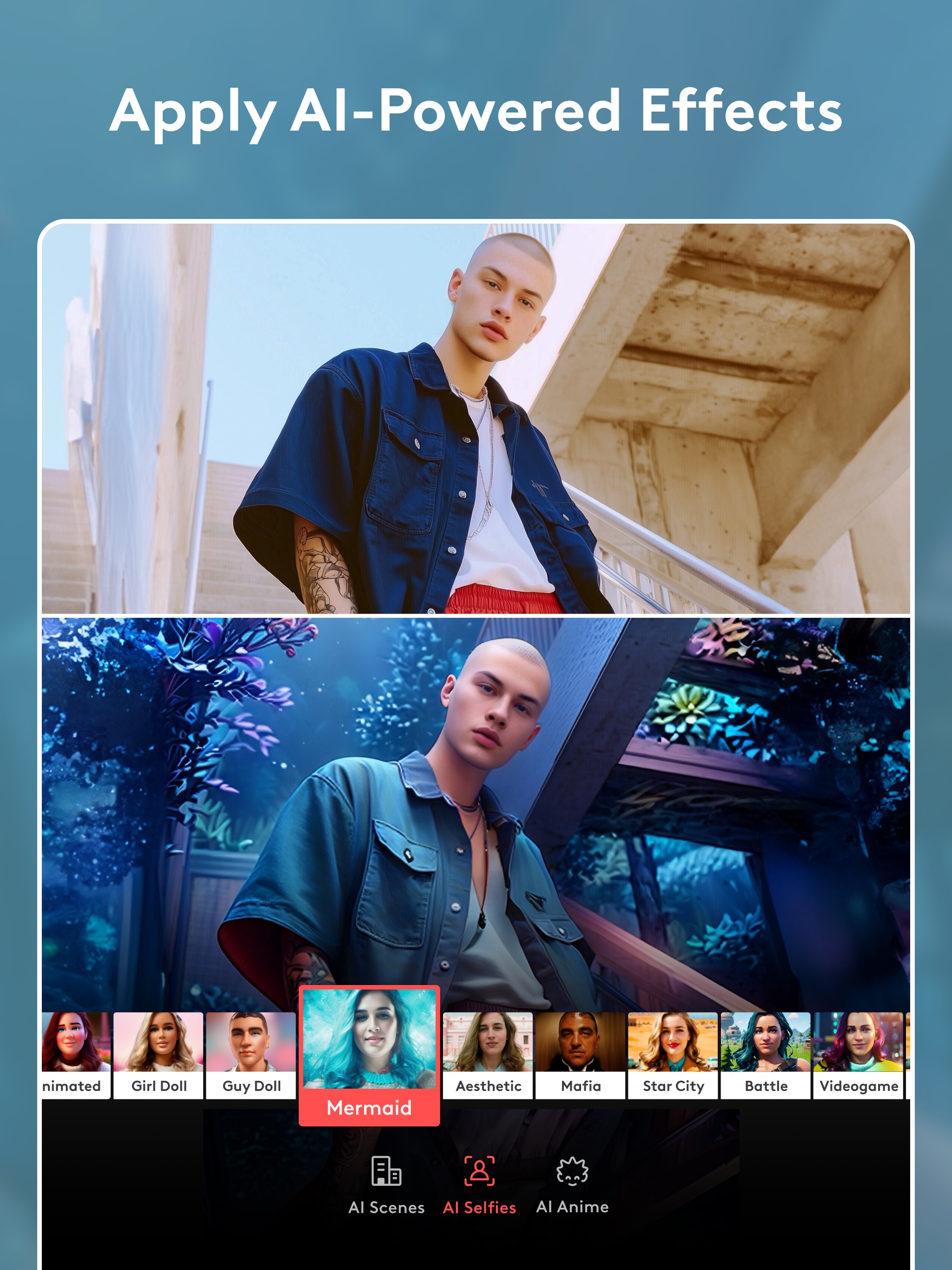 اسکرین شات 2 برنامه Videoleap: AI Video Editor