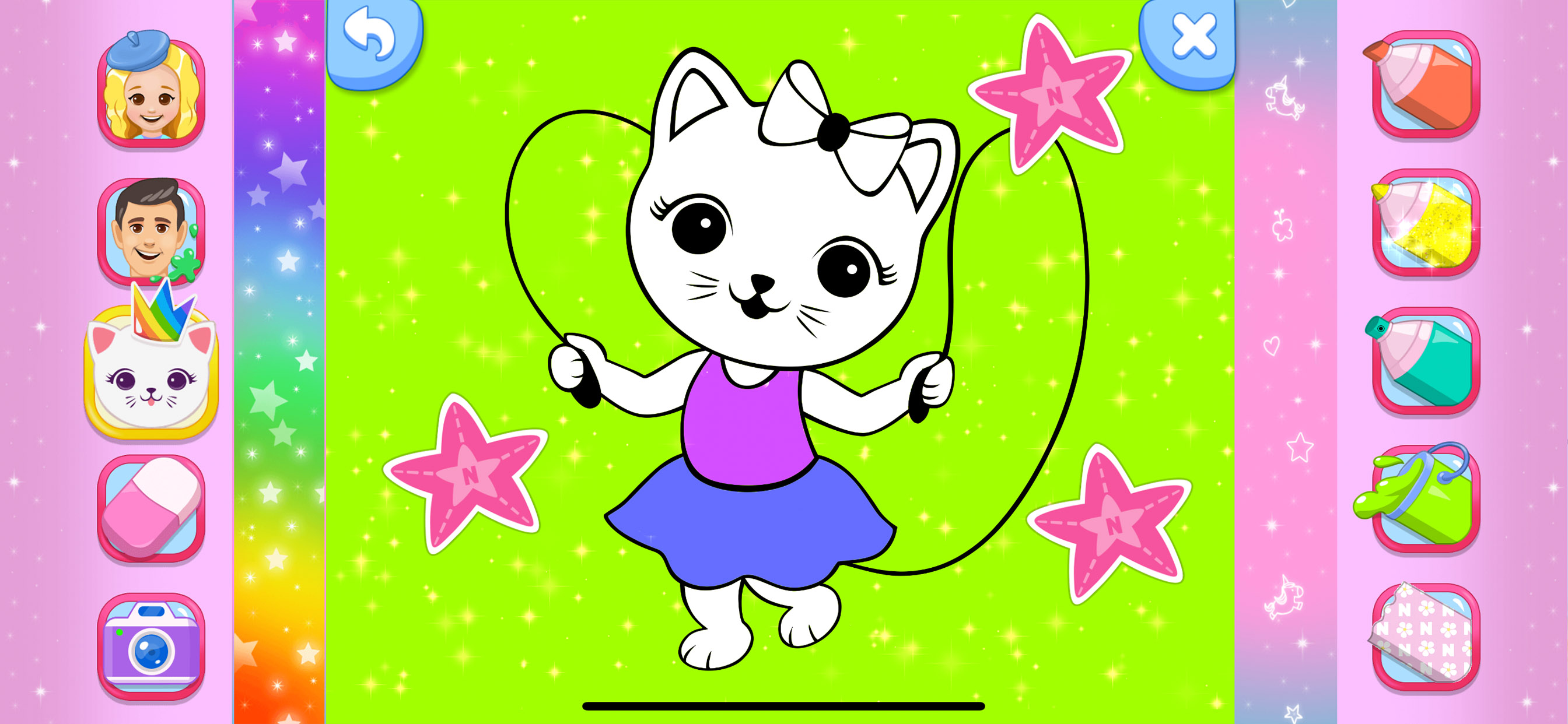 اسکرین شات 2 بازی Like Nastya Coloring Book
