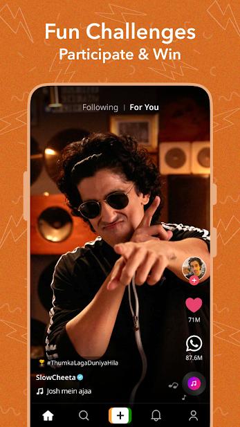 اسکرین شات 1 برنامه Like Video App