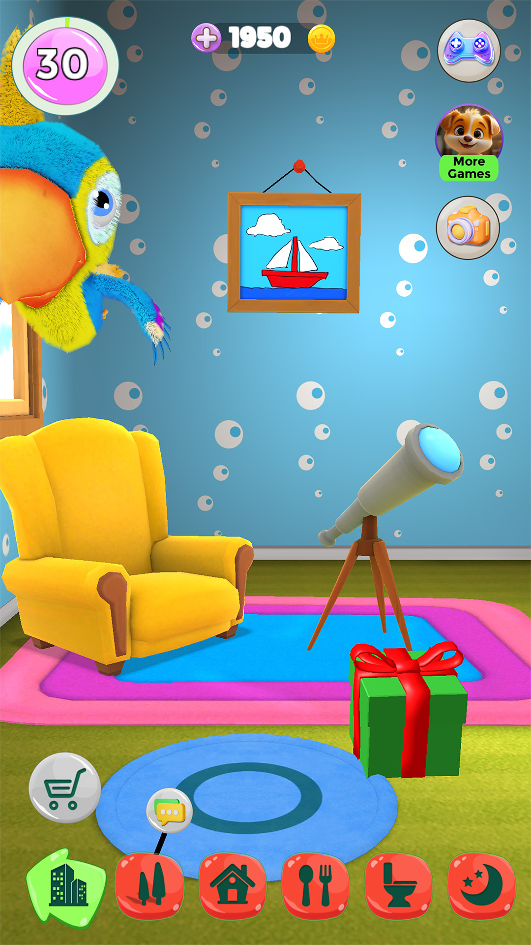 اسکرین شات 8 برنامه Talking Parrot