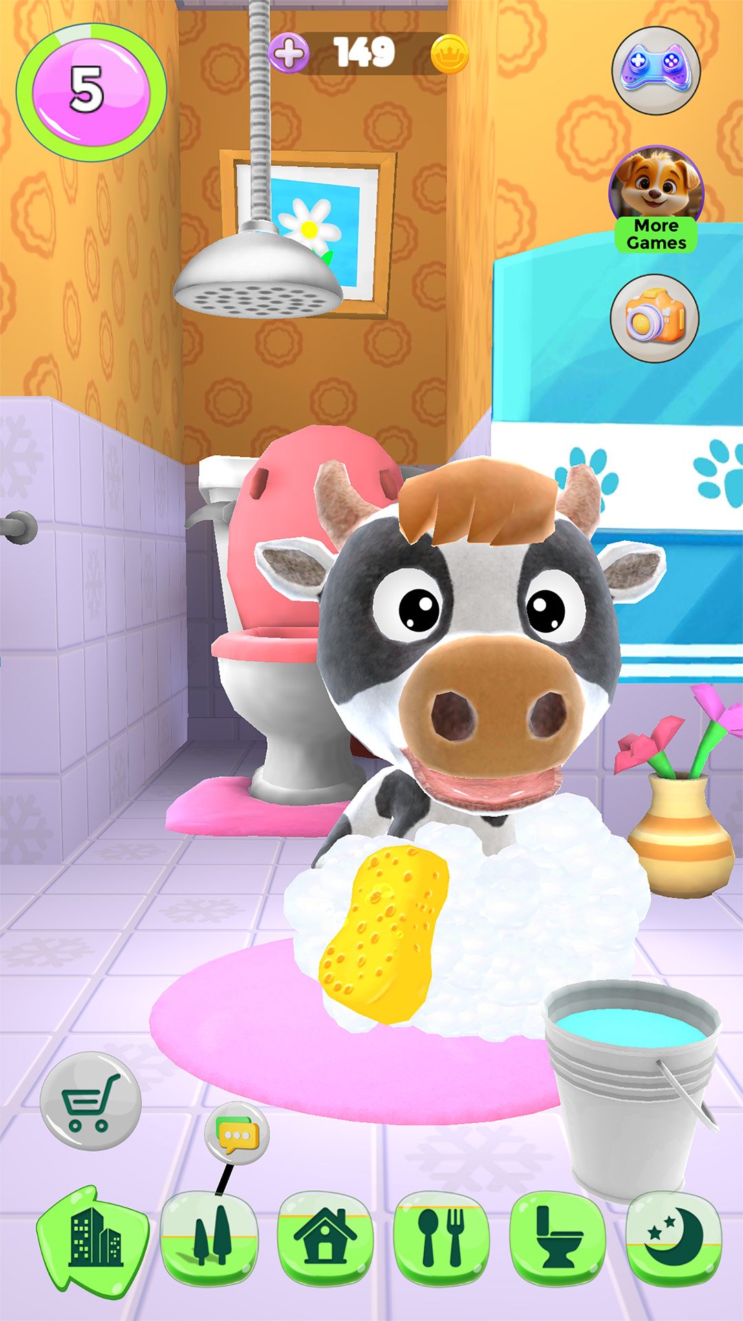 اسکرین شات 6 بازی Talking Calf