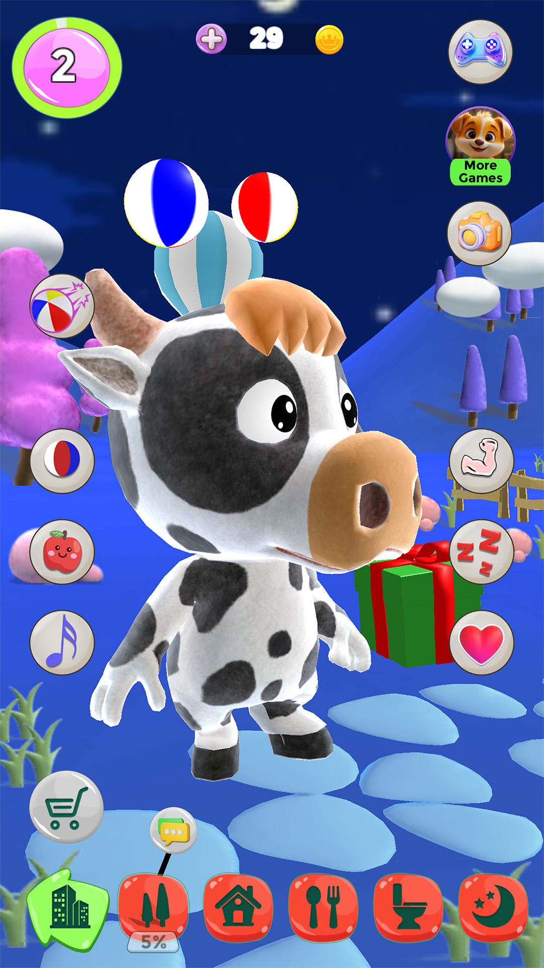 اسکرین شات 1 بازی Talking Calf