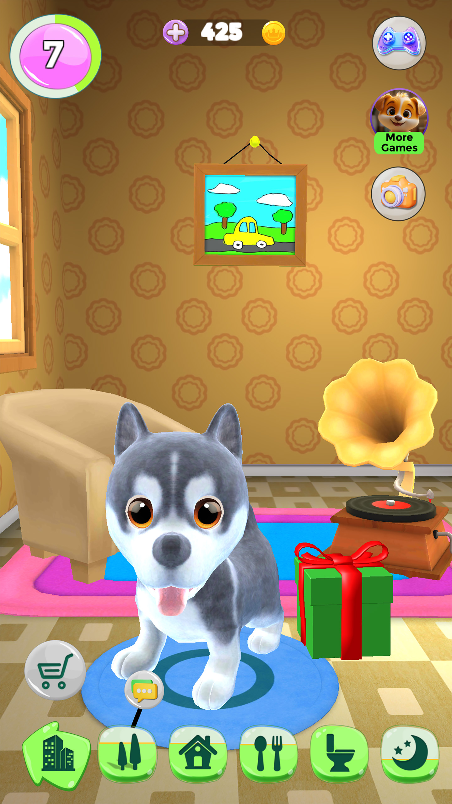 اسکرین شات 1 بازی Talking Puppy - Virtual Pet