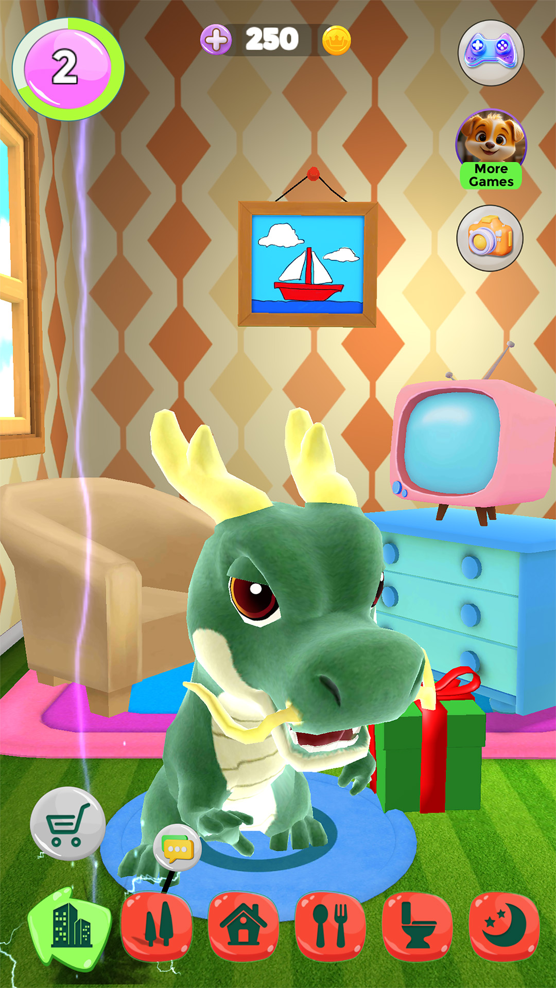 اسکرین شات 3 بازی Talking Dragon