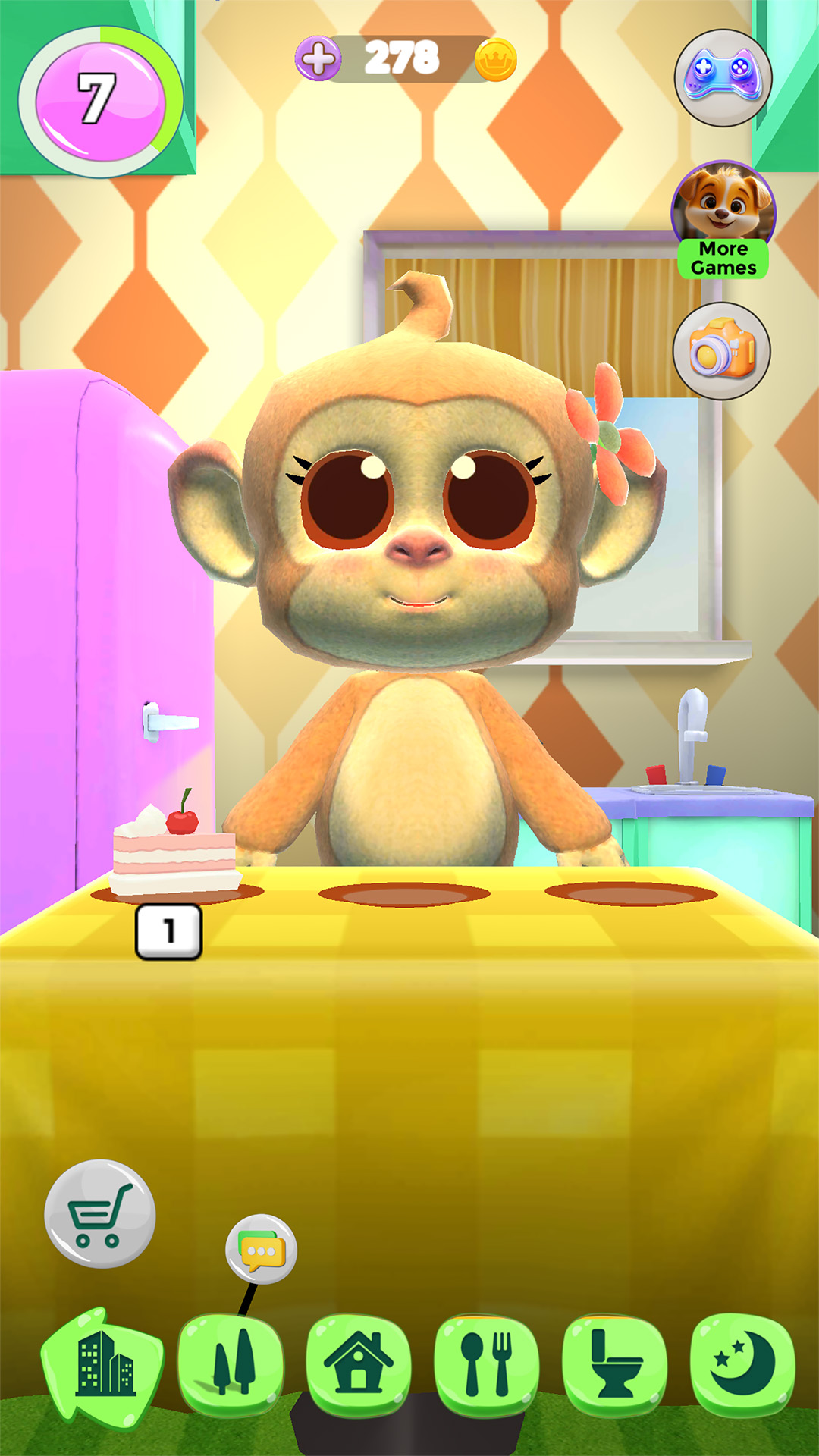اسکرین شات 2 بازی Talking Monkey - Smart Buddy