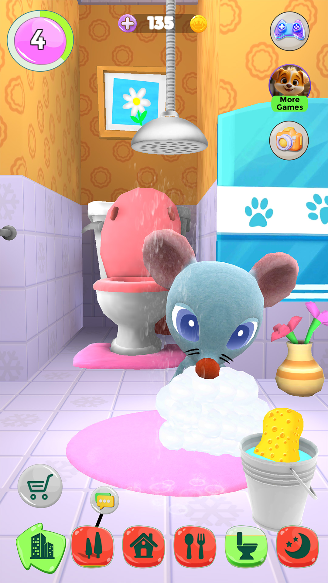 اسکرین شات 6 بازی Talking Mouse – Funny Pet