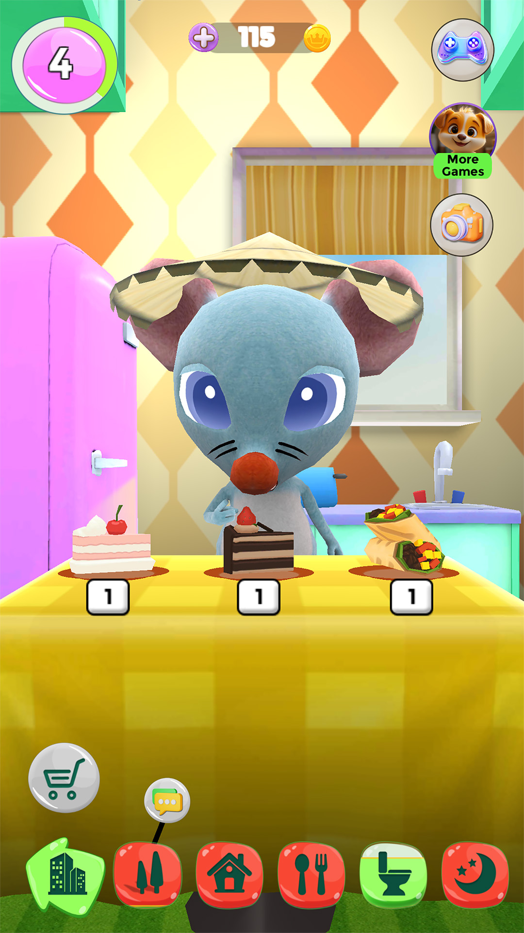 اسکرین شات 4 بازی Talking Mouse – Funny Pet