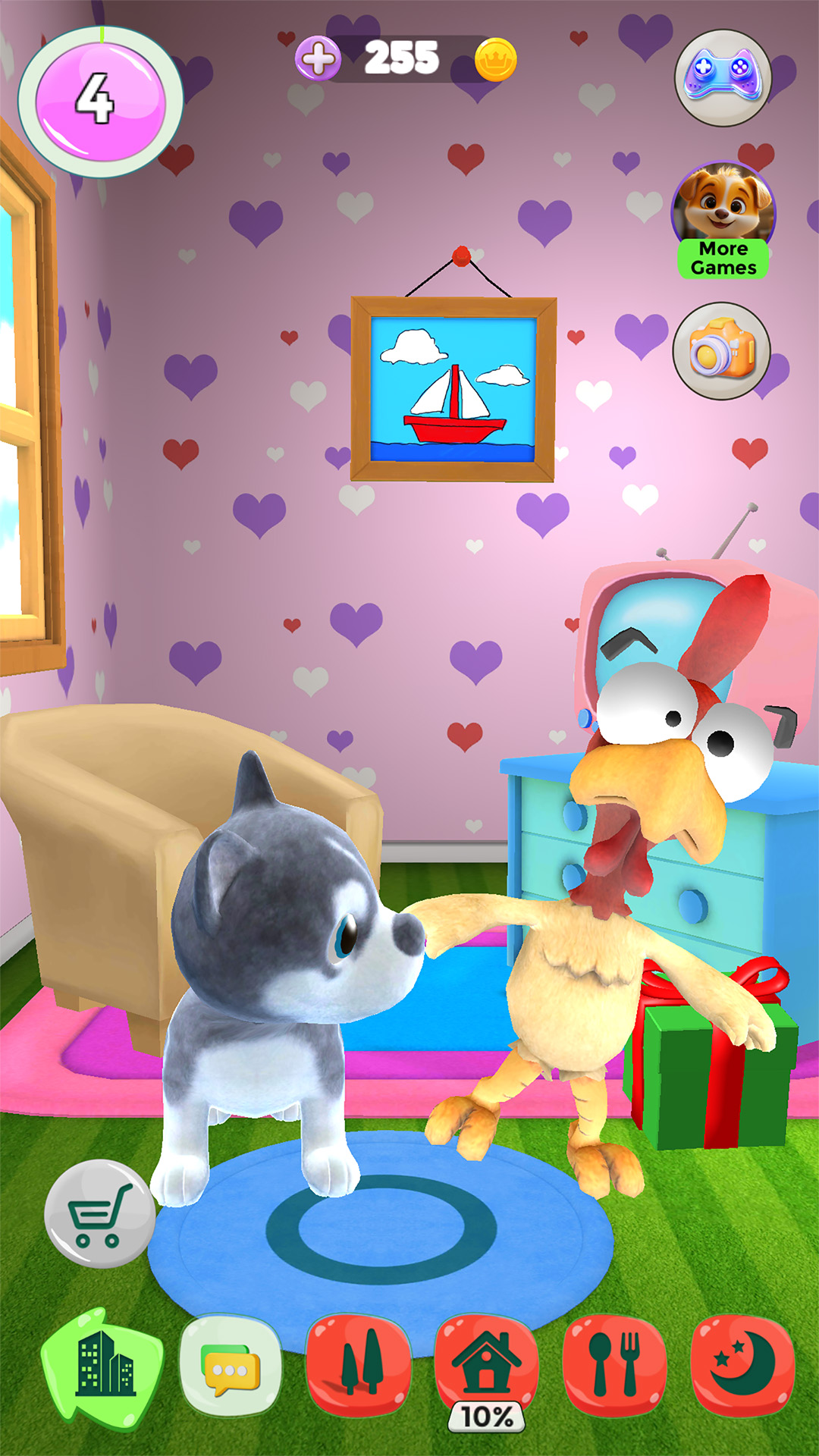 اسکرین شات 4 بازی Talking Puppy And Chick