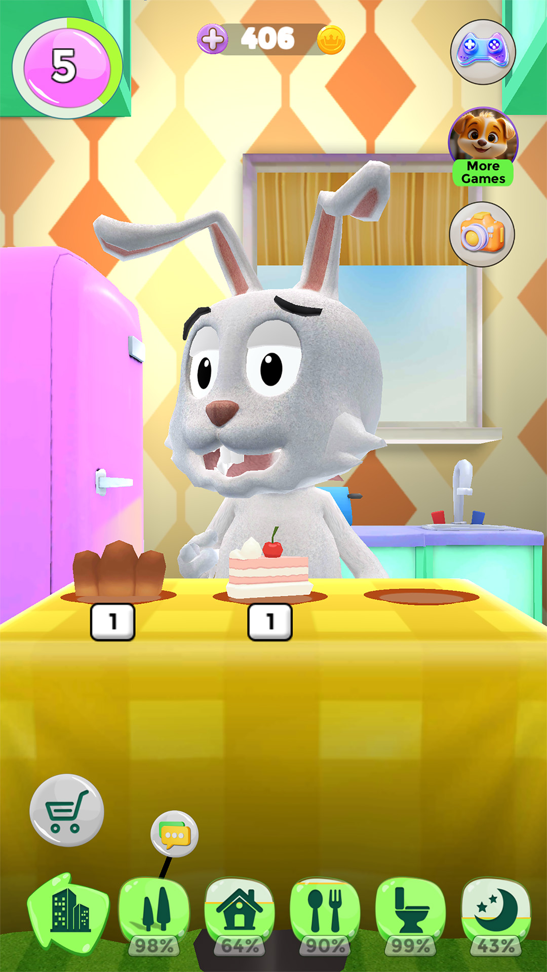 اسکرین شات 3 بازی Talking Rabbit -  My Pet Bunny