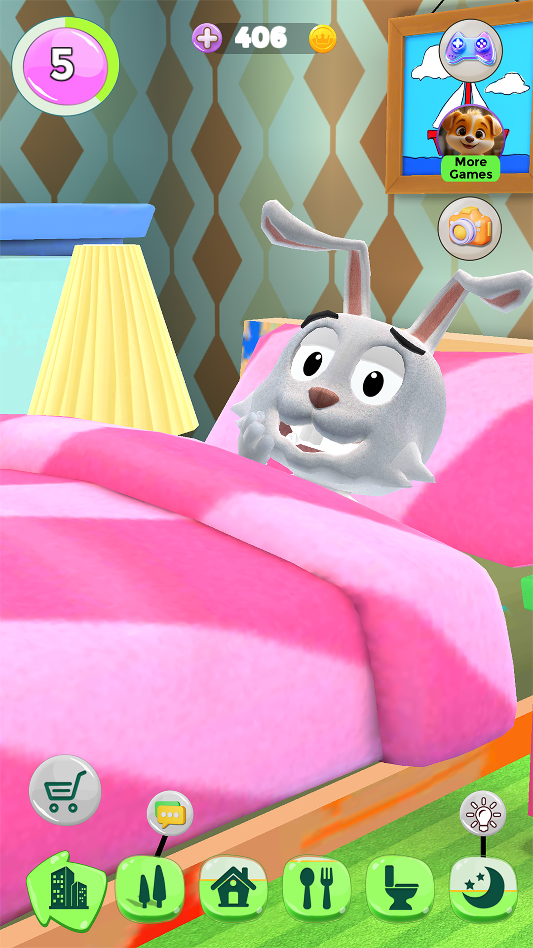 اسکرین شات 1 بازی Talking Rabbit -  My Pet Bunny