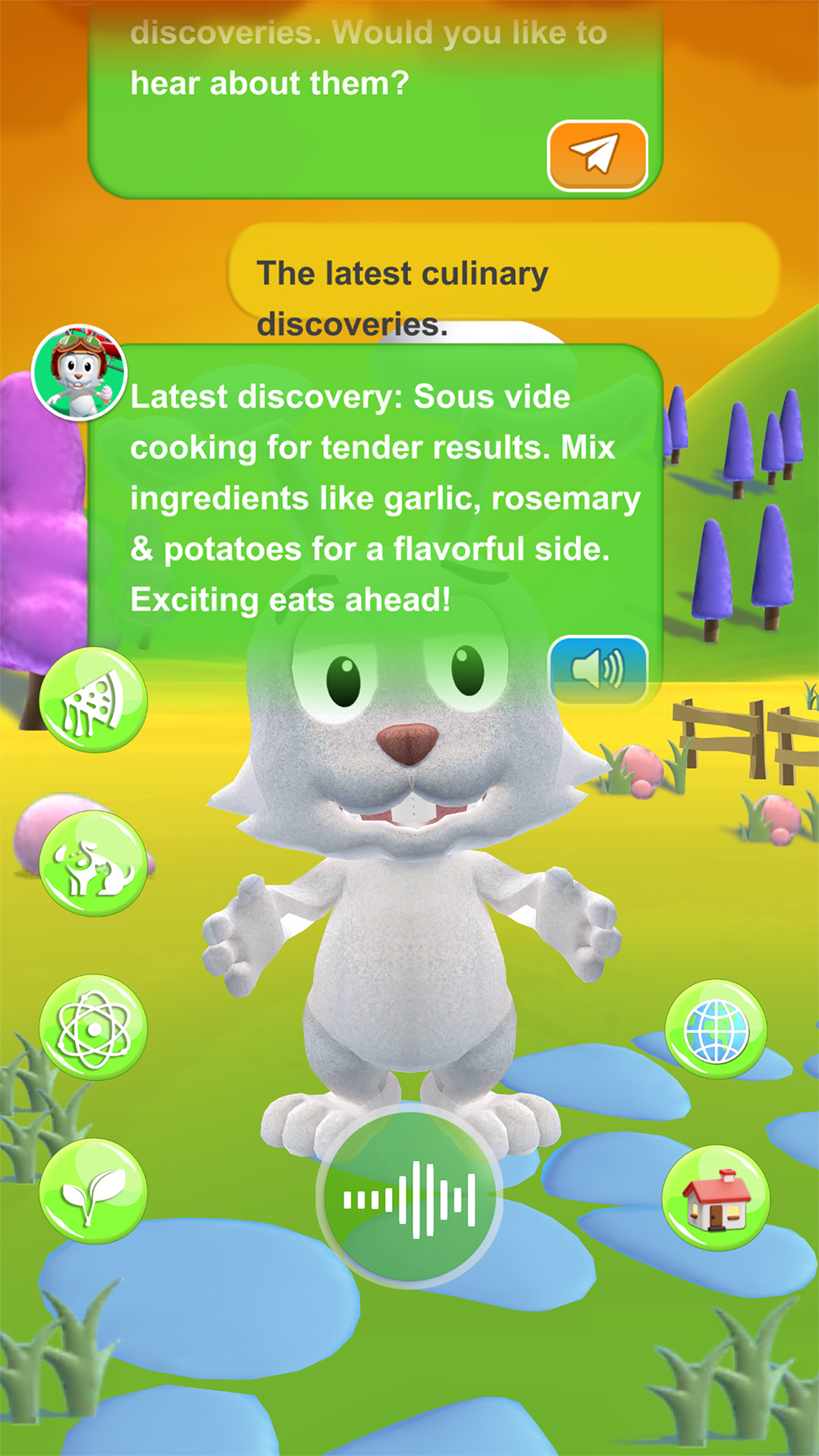 اسکرین شات 6 بازی Talking Rabbit -  My Pet Bunny