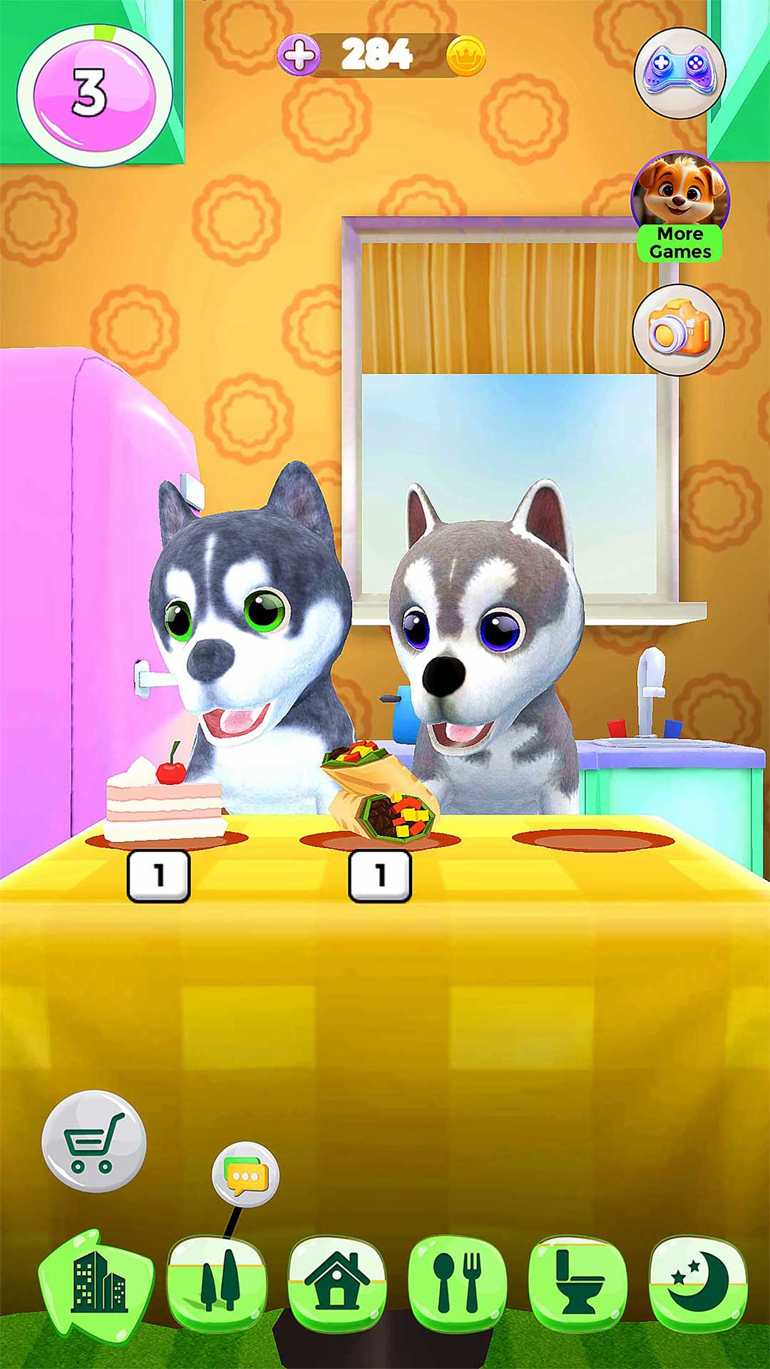 اسکرین شات 2 بازی Talking Husky Dog
