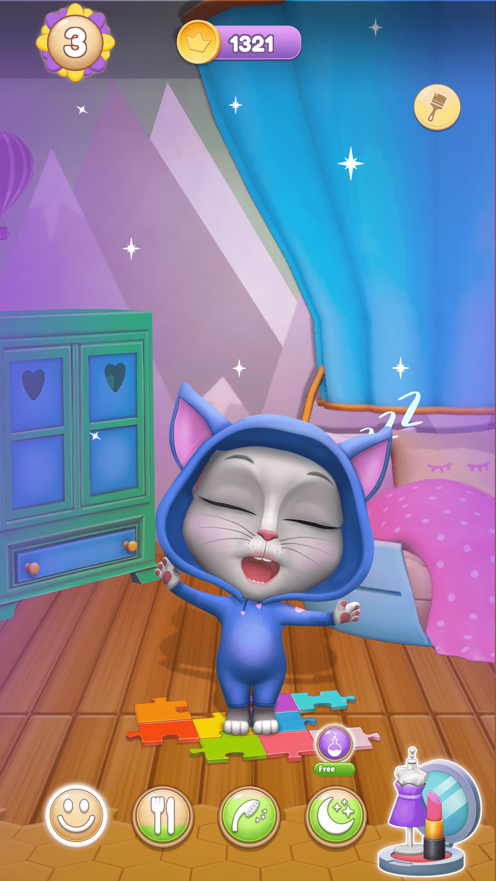 اسکرین شات 6 بازی Virtual Pet Lily 2 - Cat Game