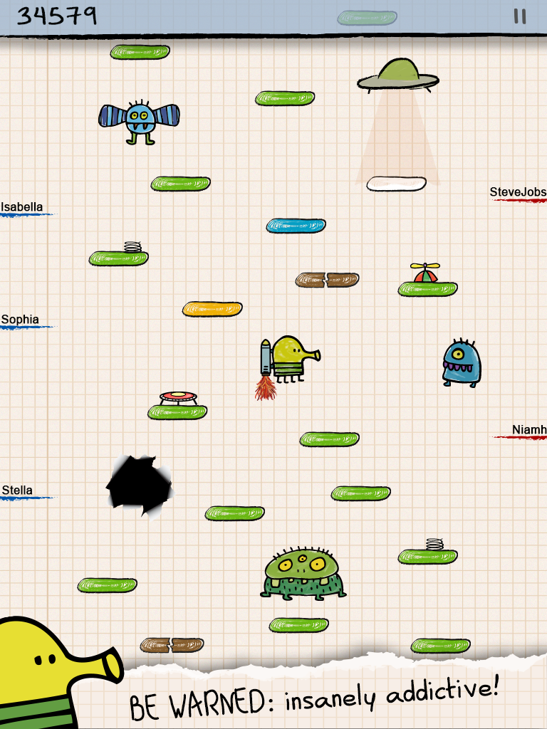 اسکرین شات 1 بازی Doodle Jump