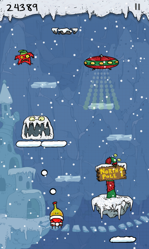 اسکرین شات 2 بازی Doodle Jump Christmas Special