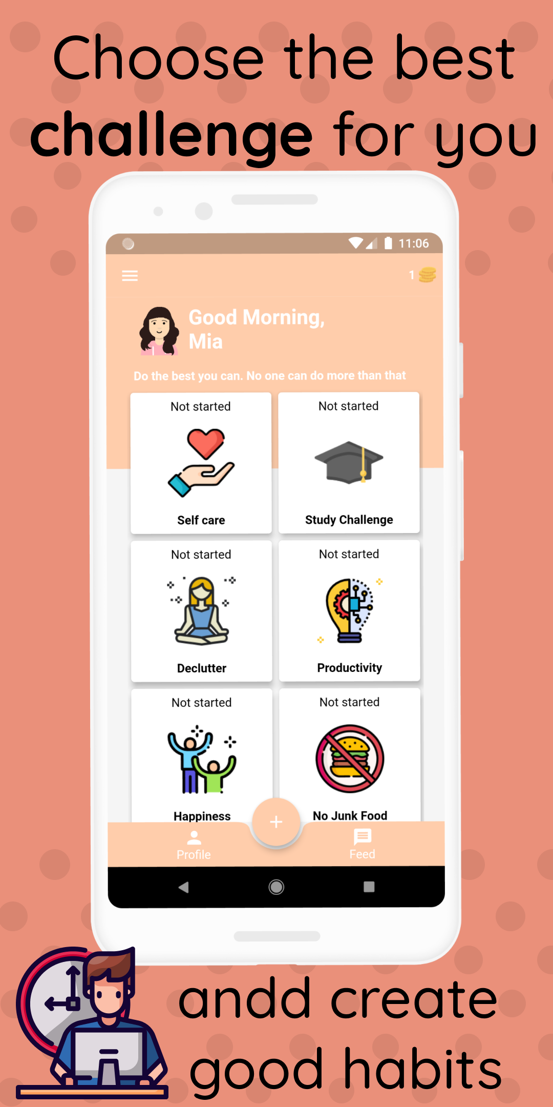 اسکرین شات 4 برنامه 21 Days Challenge