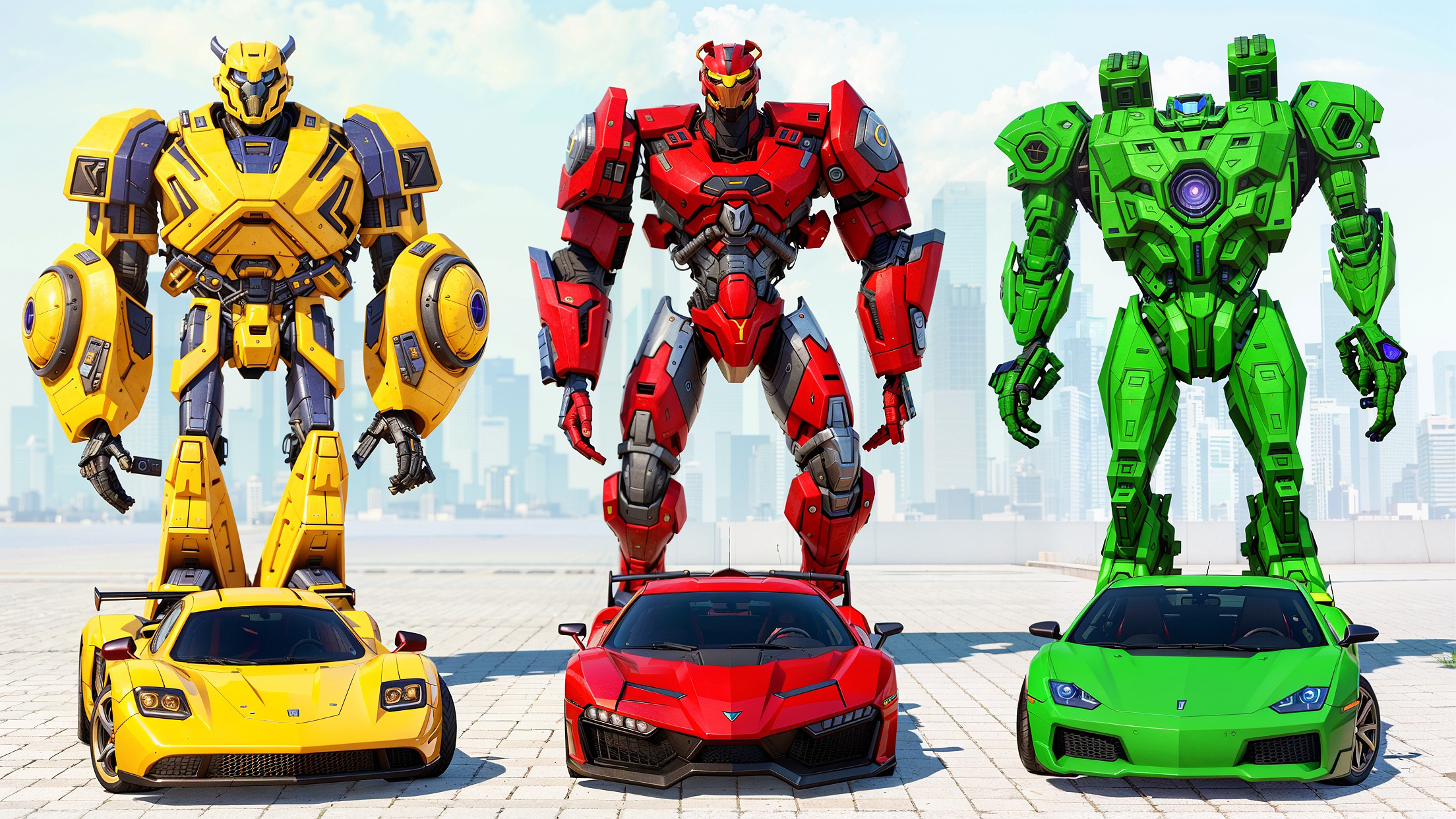 اسکرین شات 4 برنامه Jet Robot Car Transform Game