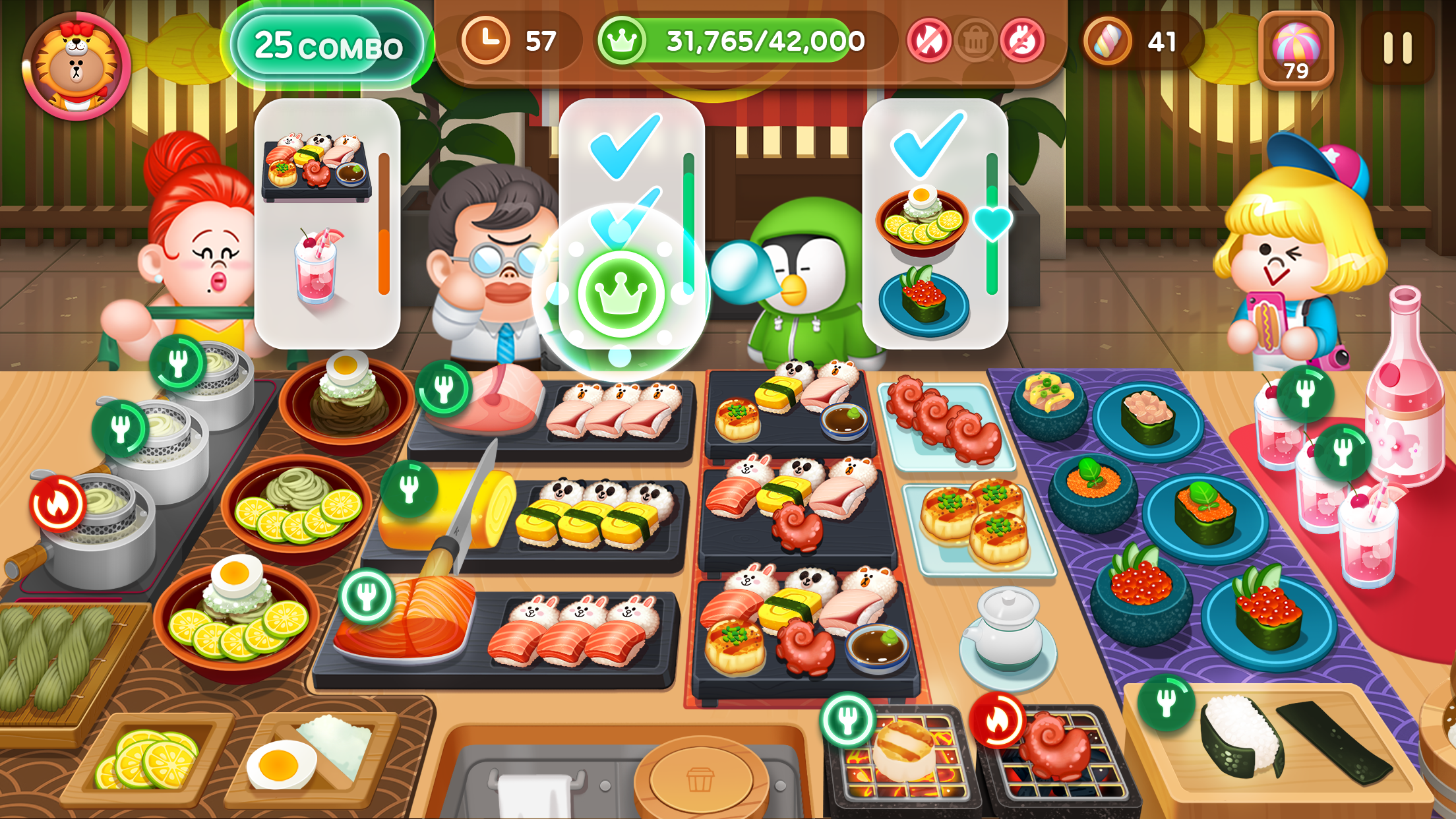 اسکرین شات 3 بازی LINE CHEF A cute cooking game!