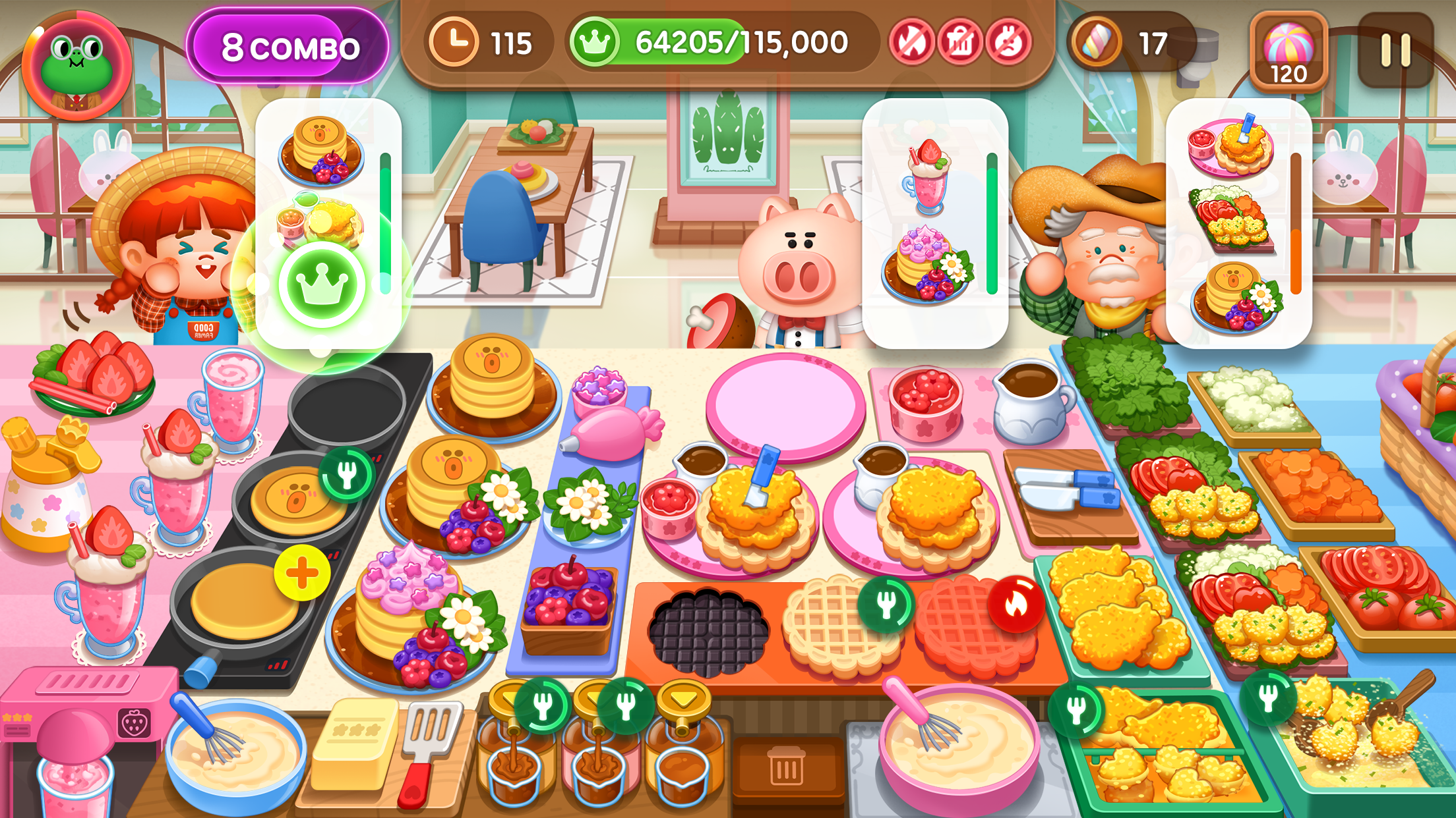 اسکرین شات 2 بازی LINE CHEF A cute cooking game!