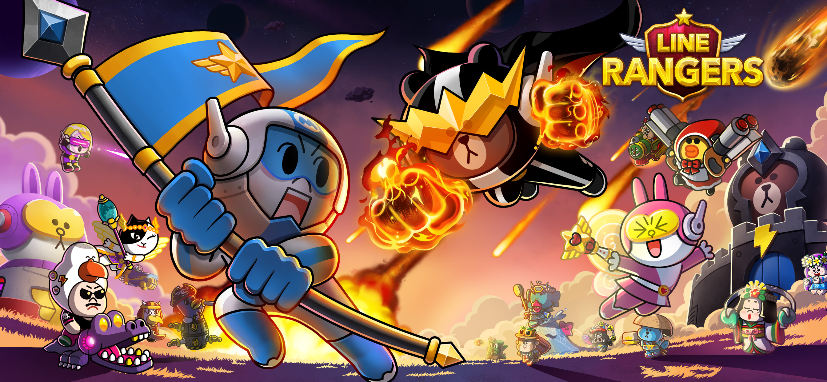 اسکرین شات 5 بازی LINE Rangers: Brown-Cony Wars!