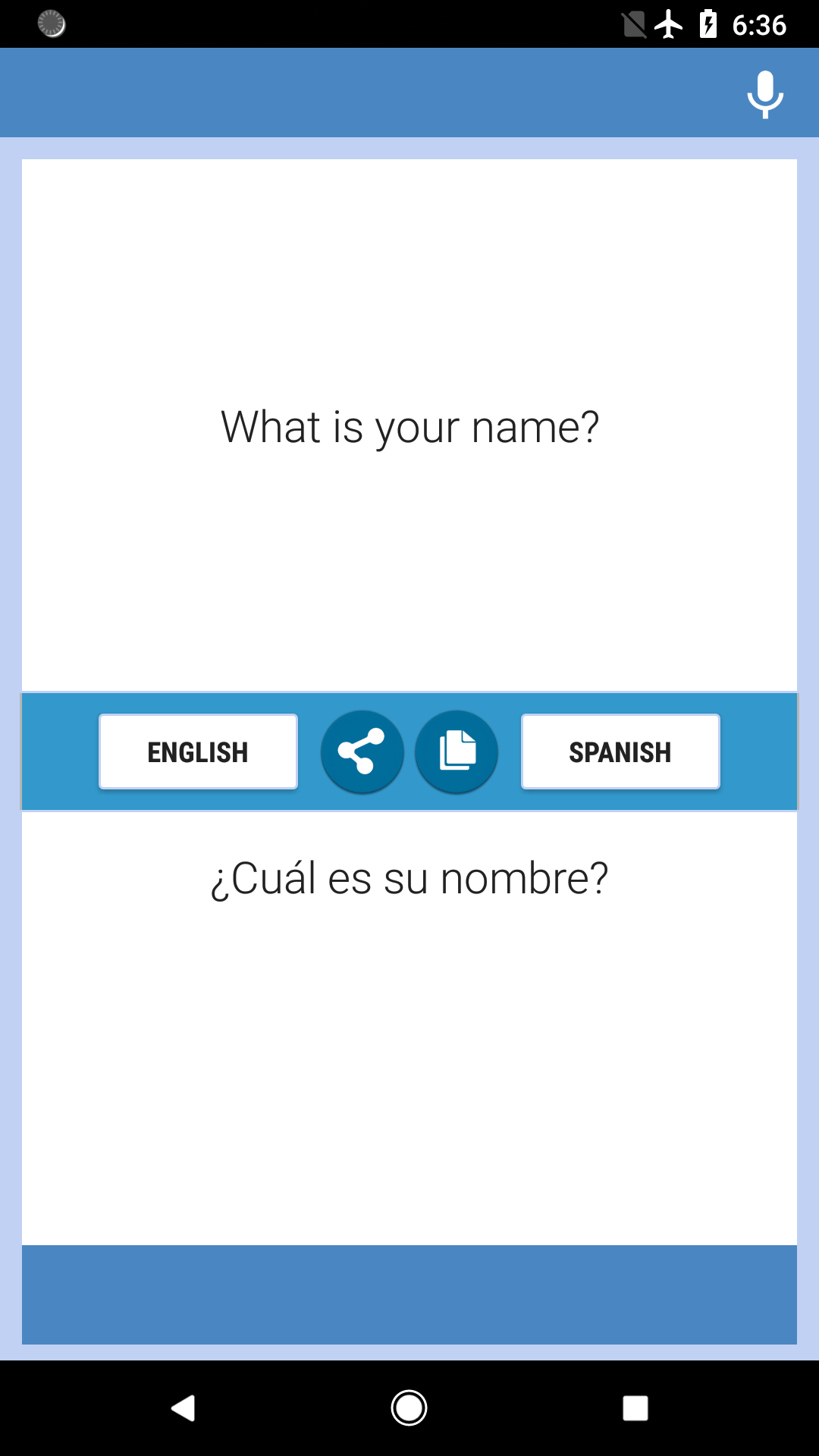 اسکرین شات 1 برنامه English-Spanish Translator