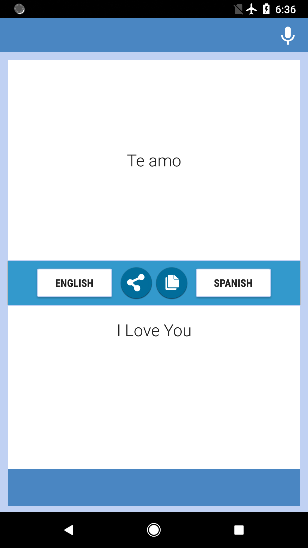 اسکرین شات 2 برنامه English-Spanish Translator