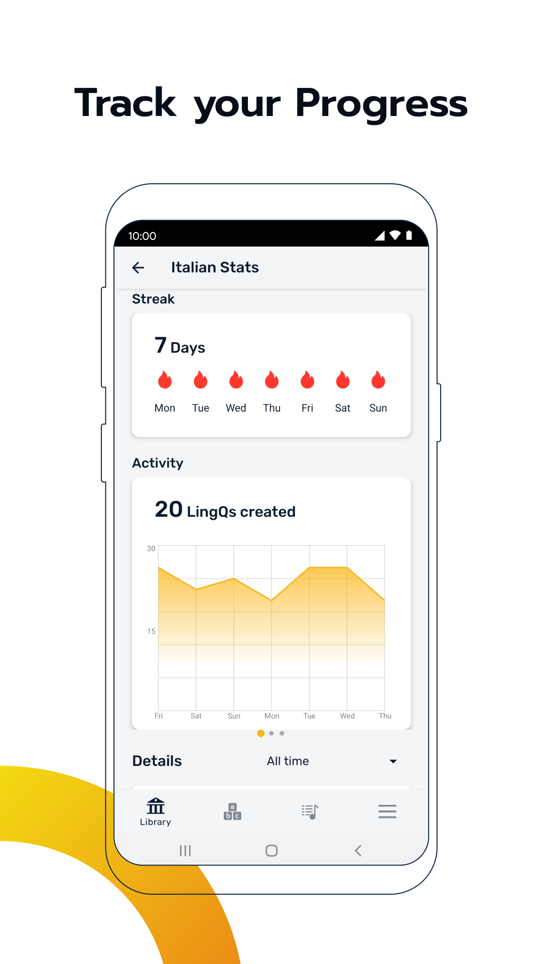 اسکرین شات 5 برنامه Learn German | LingQ