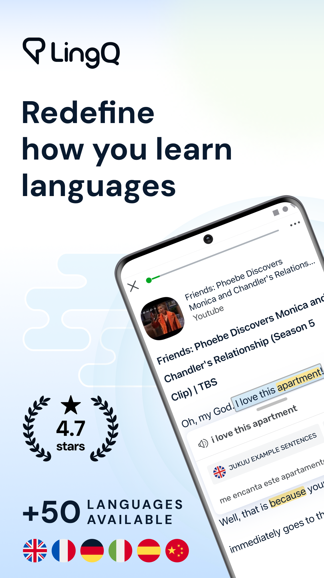 اسکرین شات 1 برنامه LingQ - Language Learning