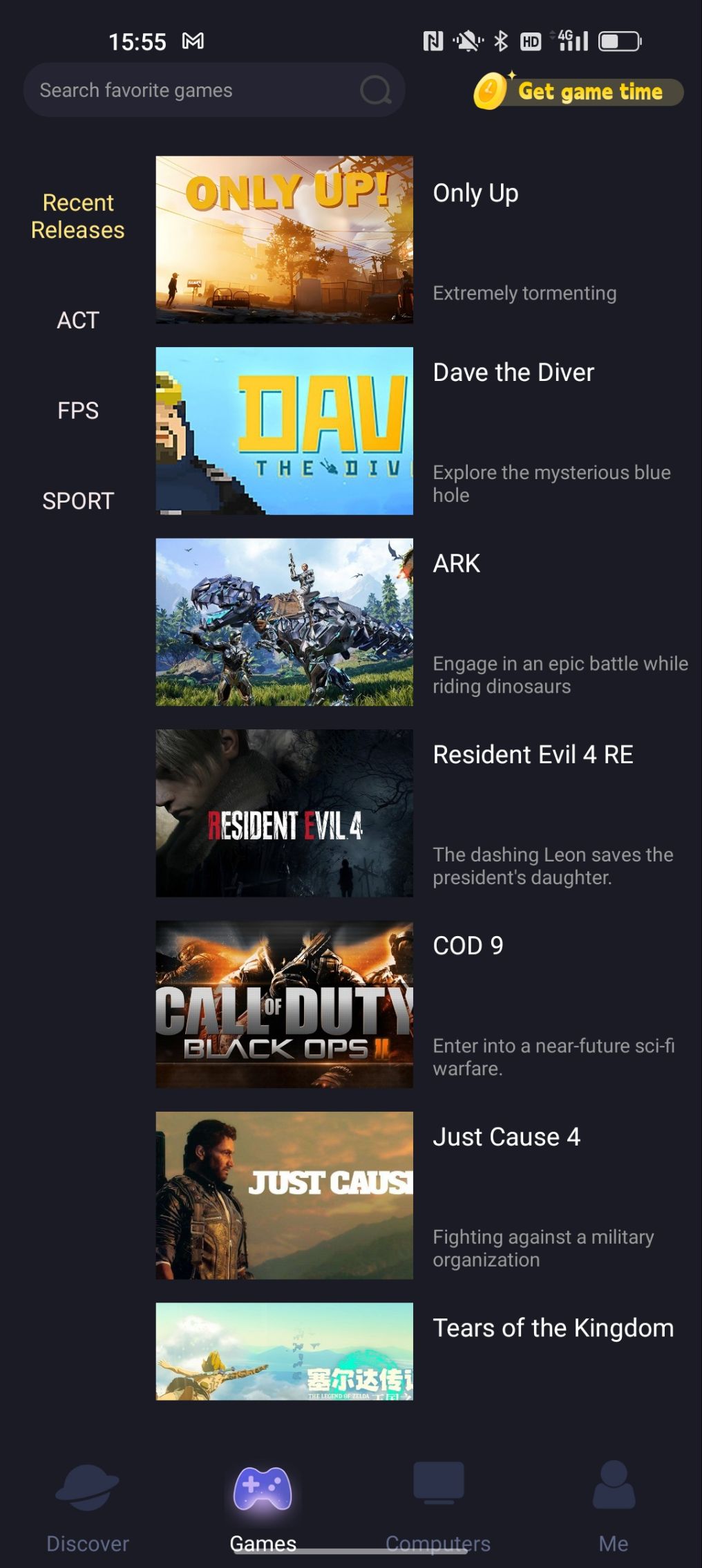 اسکرین شات 5 برنامه Limore Cloud Game