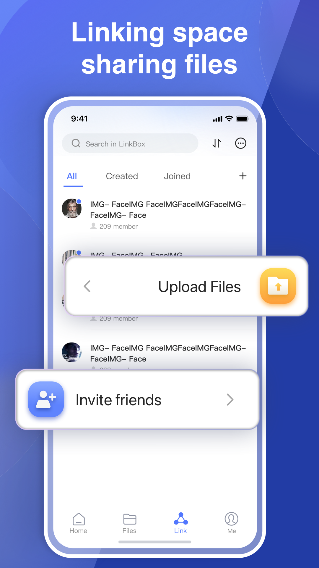 اسکرین شات 2 برنامه LinkBox:Cloud Storage